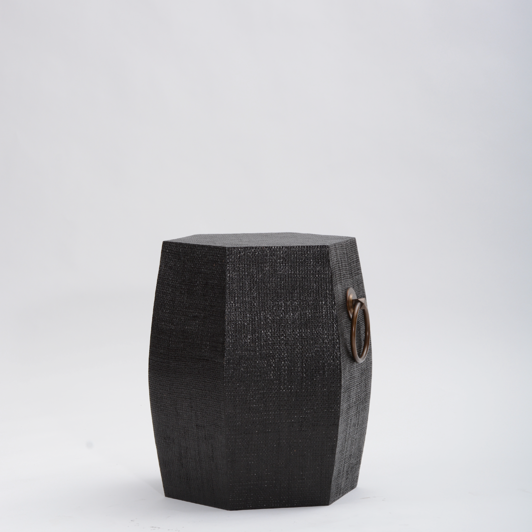 Luxury Linen Chinese Stool