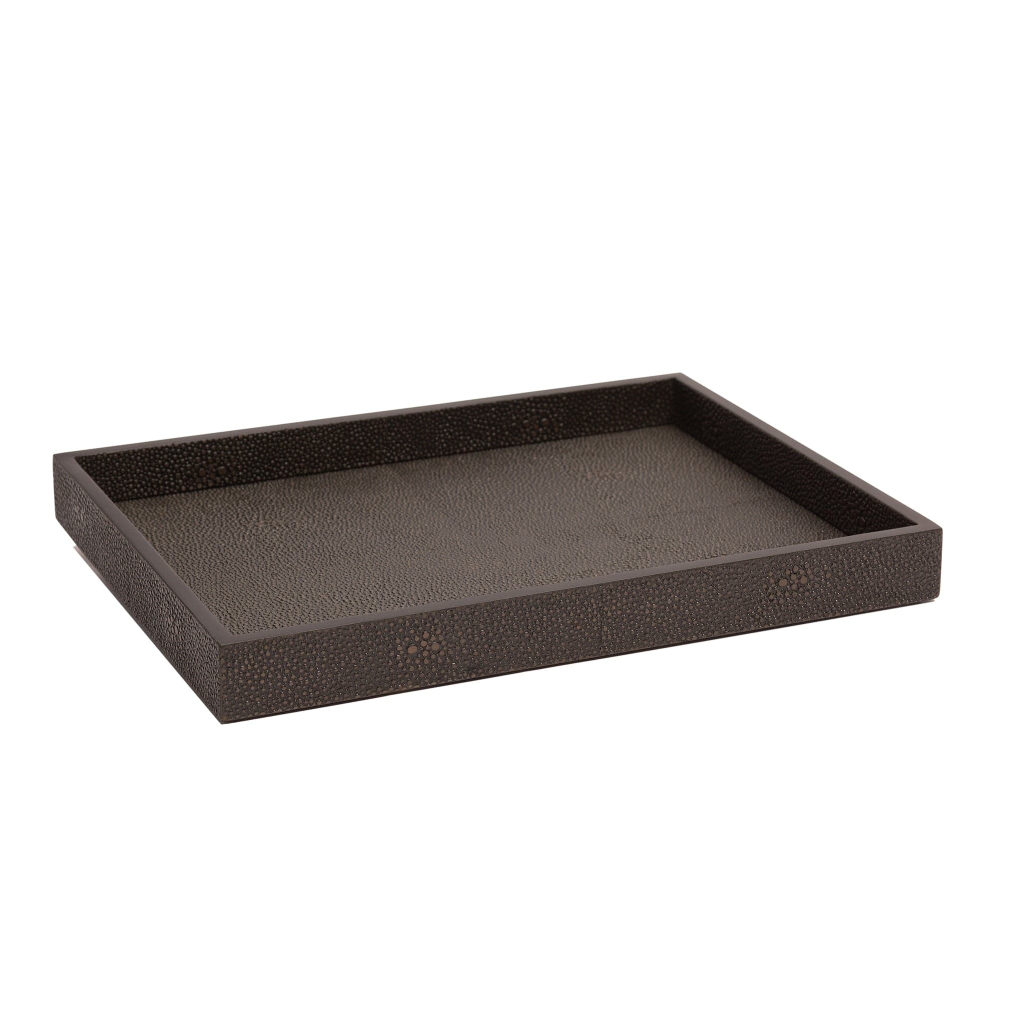 Chelsea Medium Tray - Shagreen Chocolate