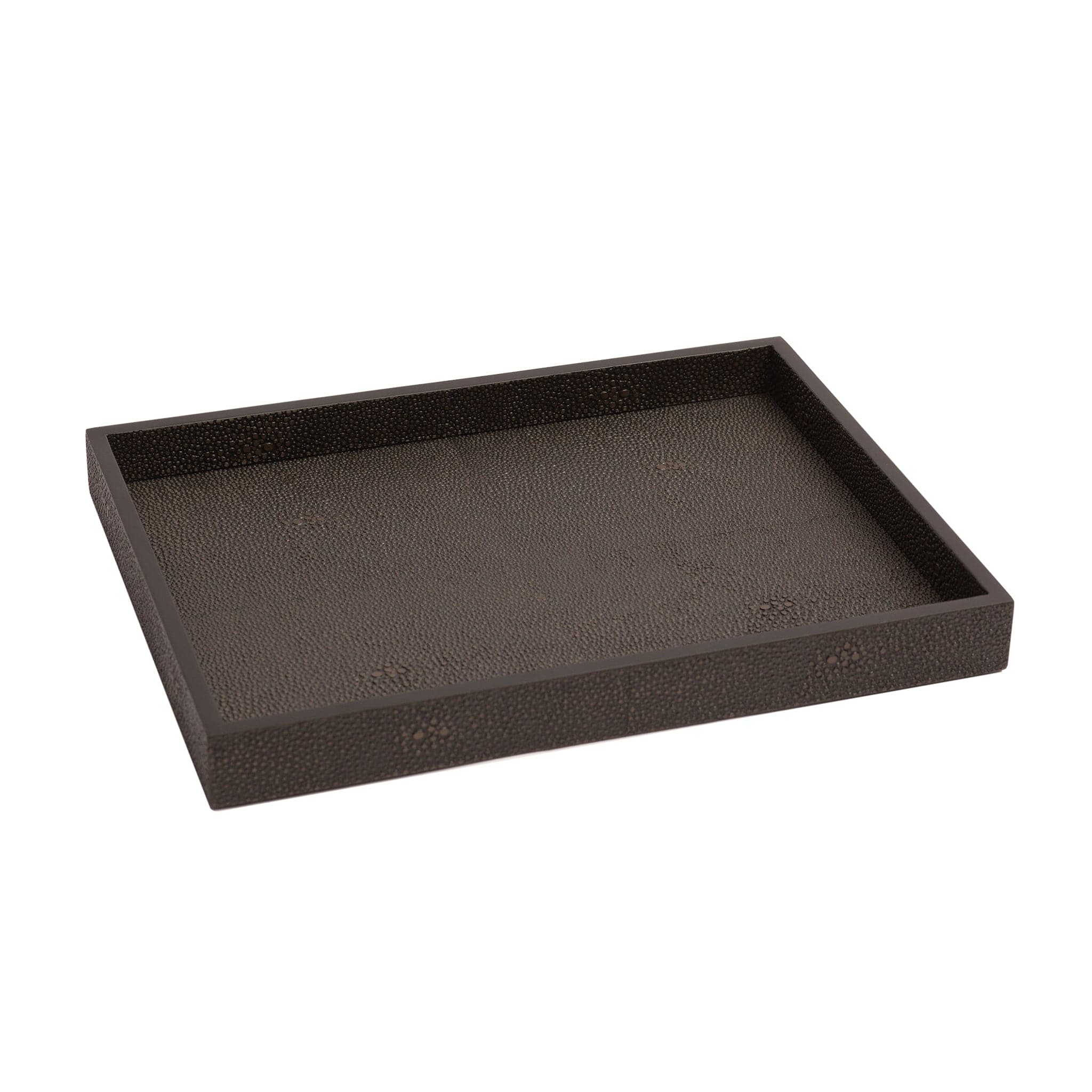 Chelsea Medium Tray - Shagreen Chocolate