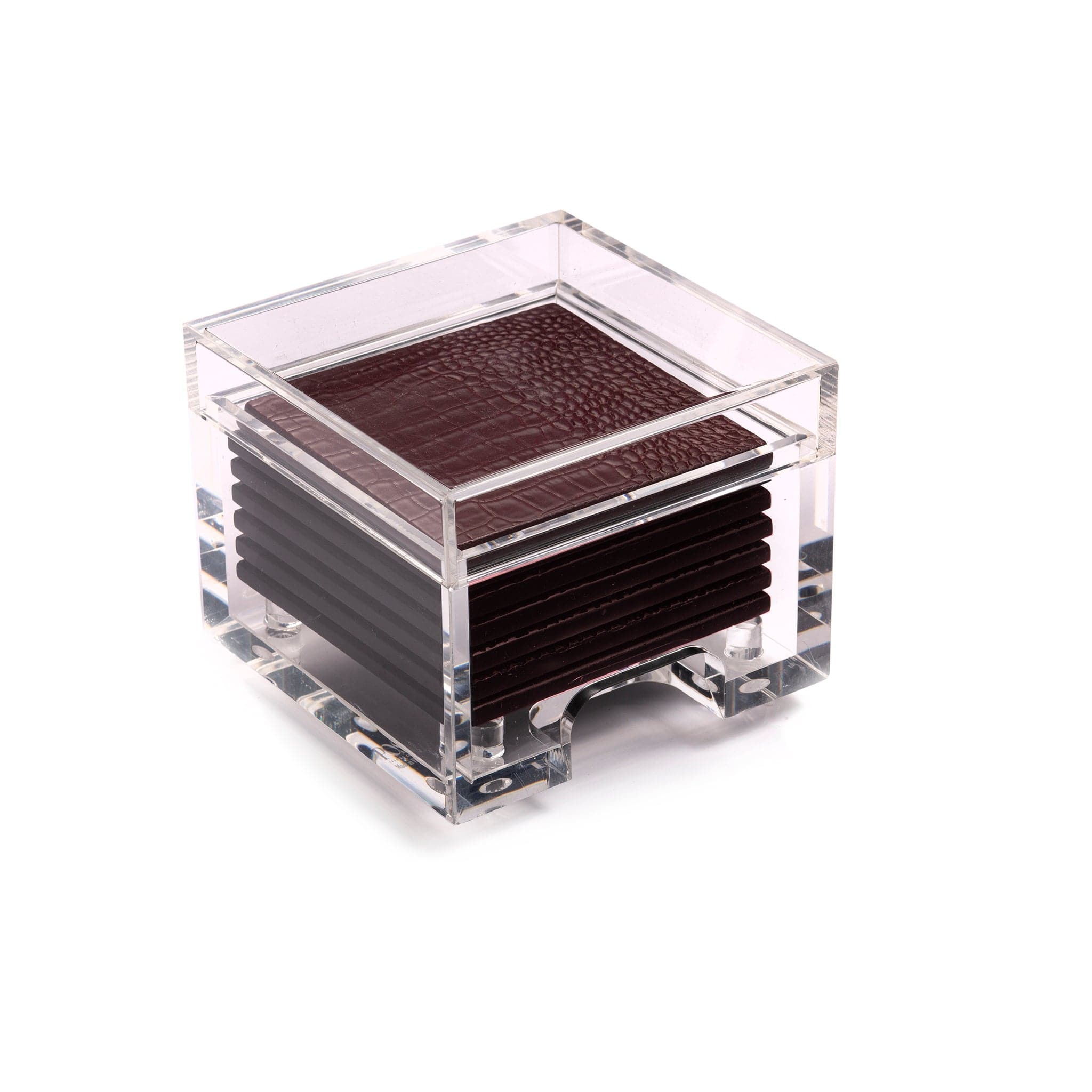 Coastbox Clear Python Burgundy - Posh Trading Company - Interior furnishings london