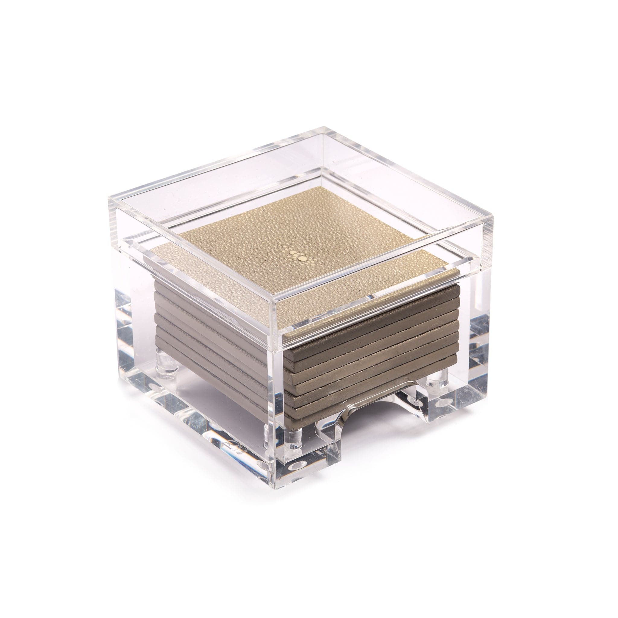 Coastbox Clear Shagreen Natural - Posh Trading Company - Interior furnishings london