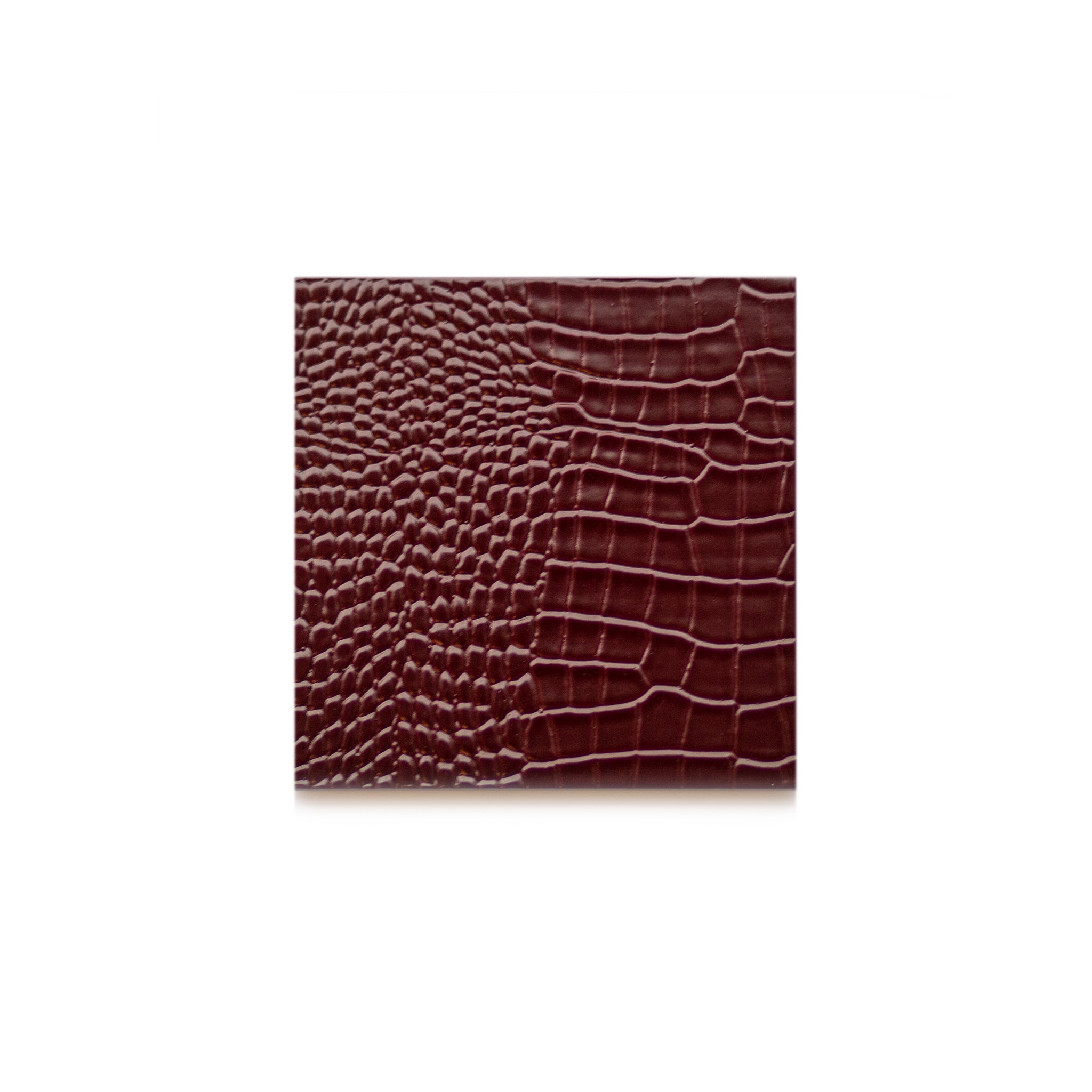 Coaster - Faux Python Burgundy