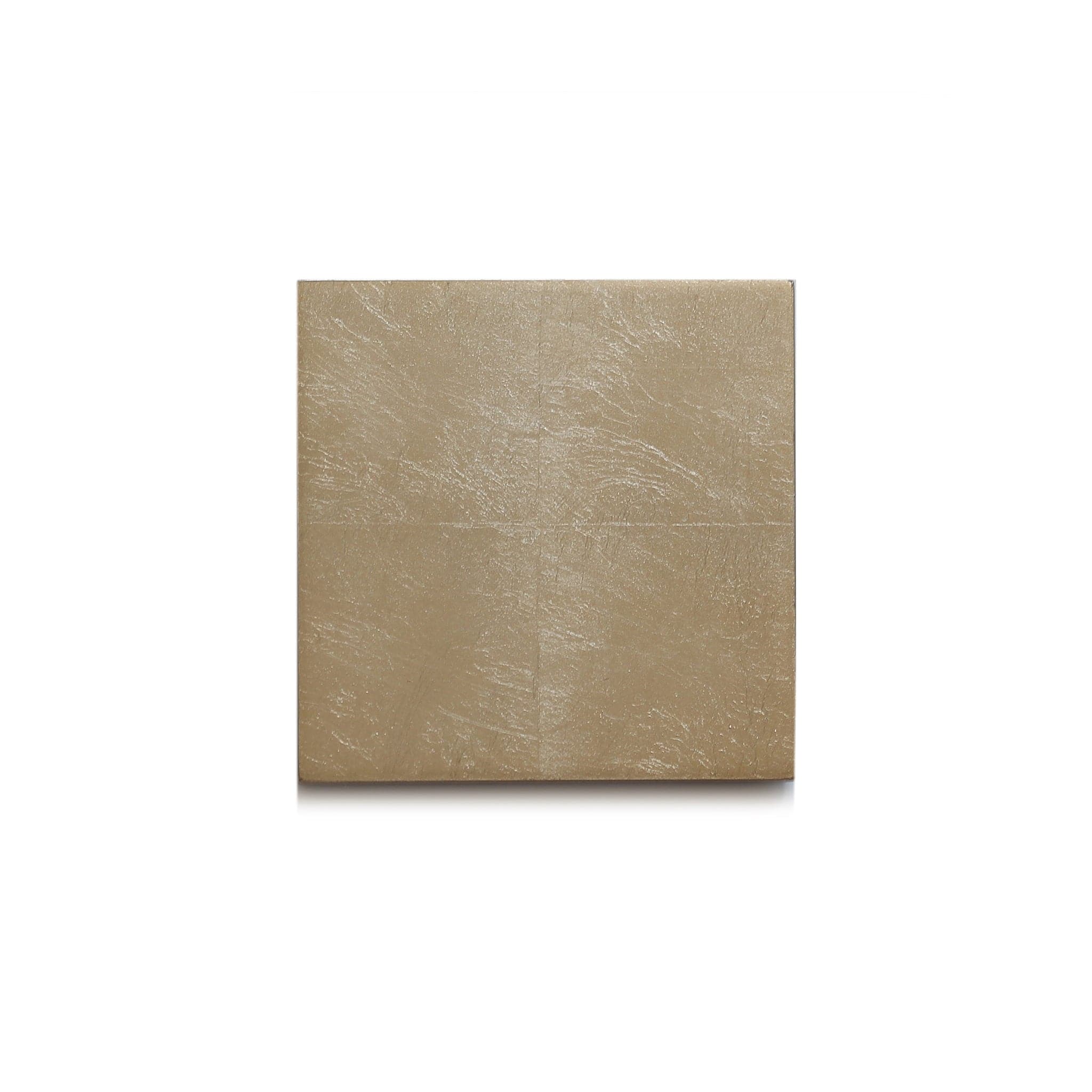 Silver Leaf Chic Matte Coaster Champagne - Posh Trading Company - Interior furnishings london
