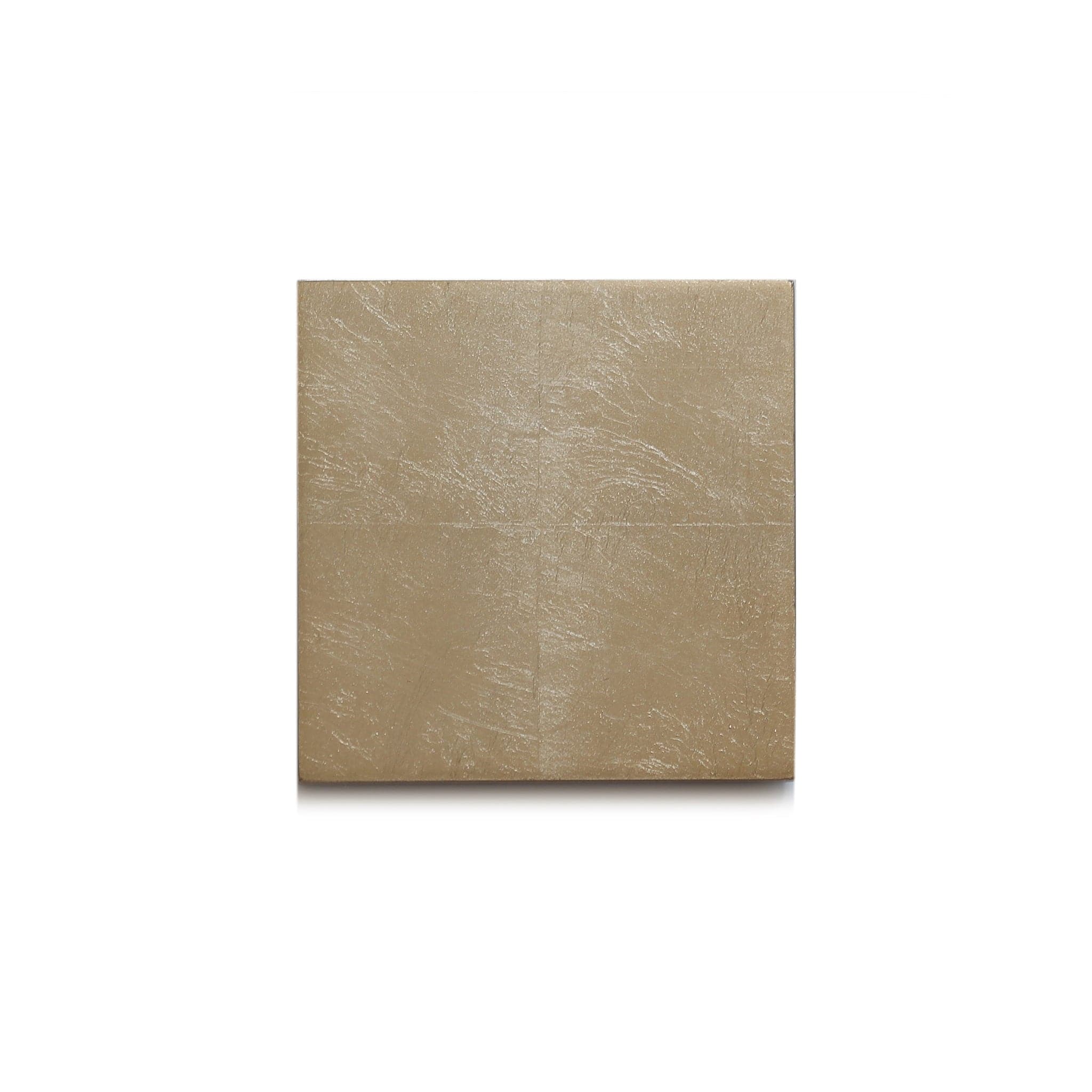 Silver Leaf Chic Matte Coaster Champagne - Posh Trading Company  - Interior furnishings london