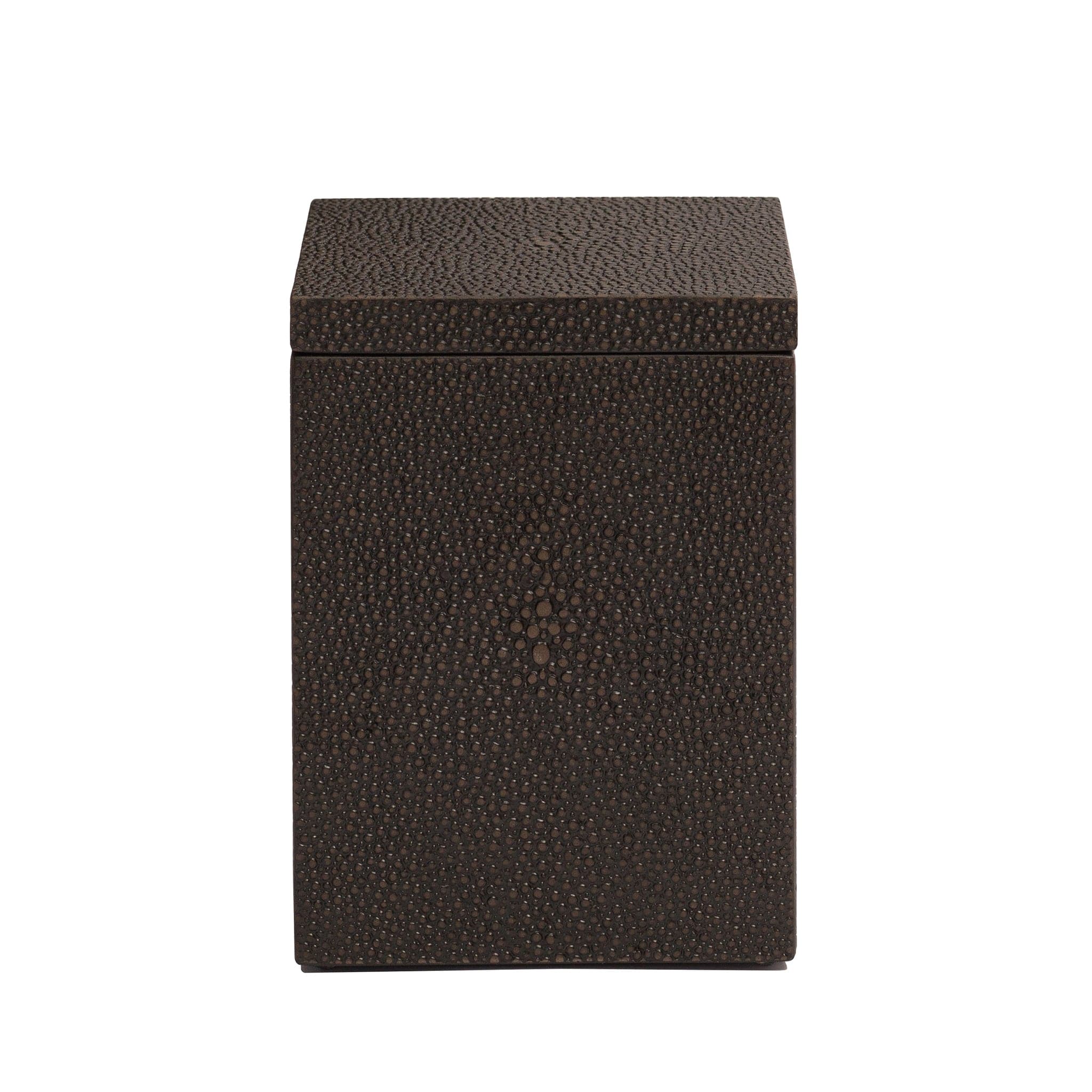 Chelsea Cotton Wool Box - Shagreen Chocolate