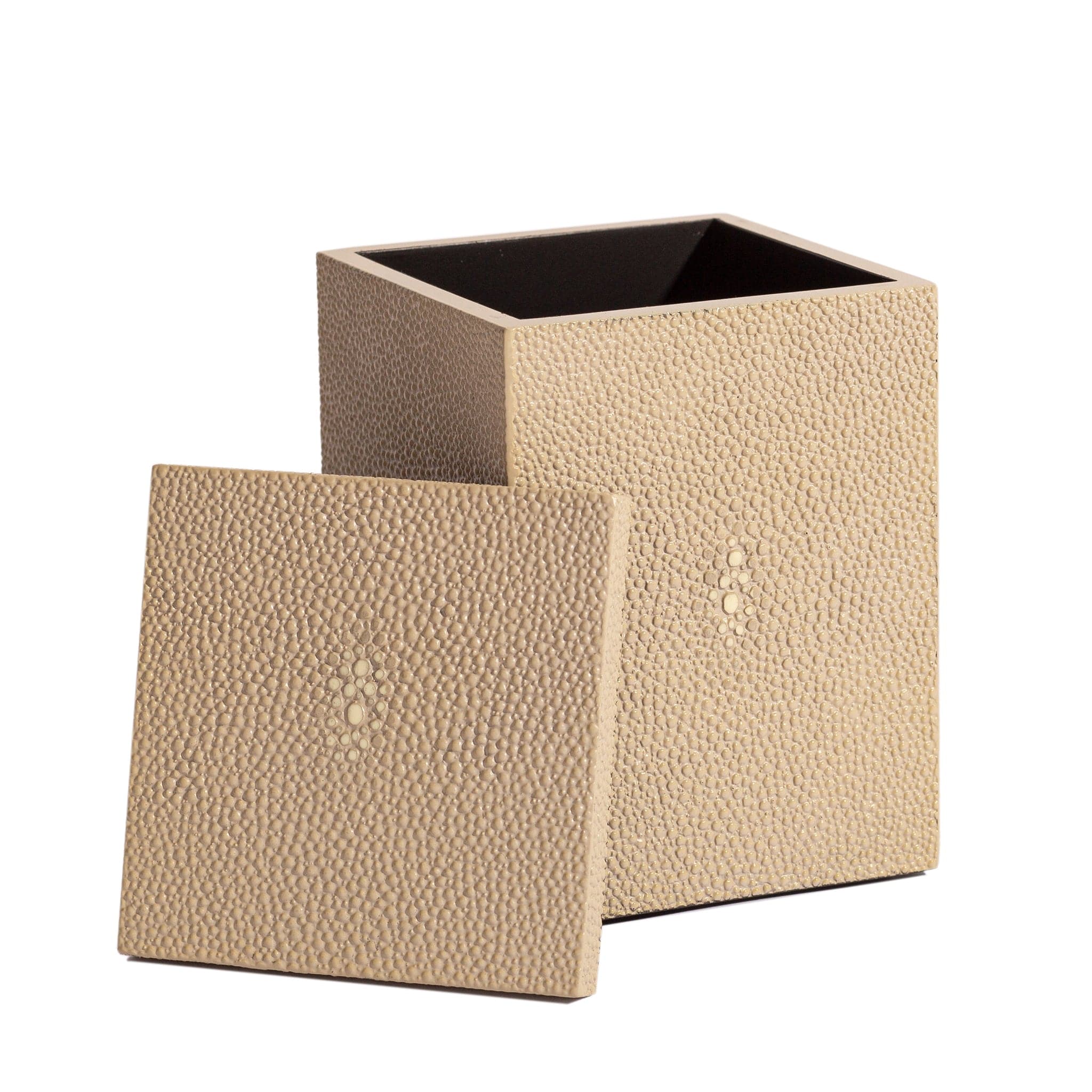 Chelsea Cotton Wool Box - Shagreen Natural