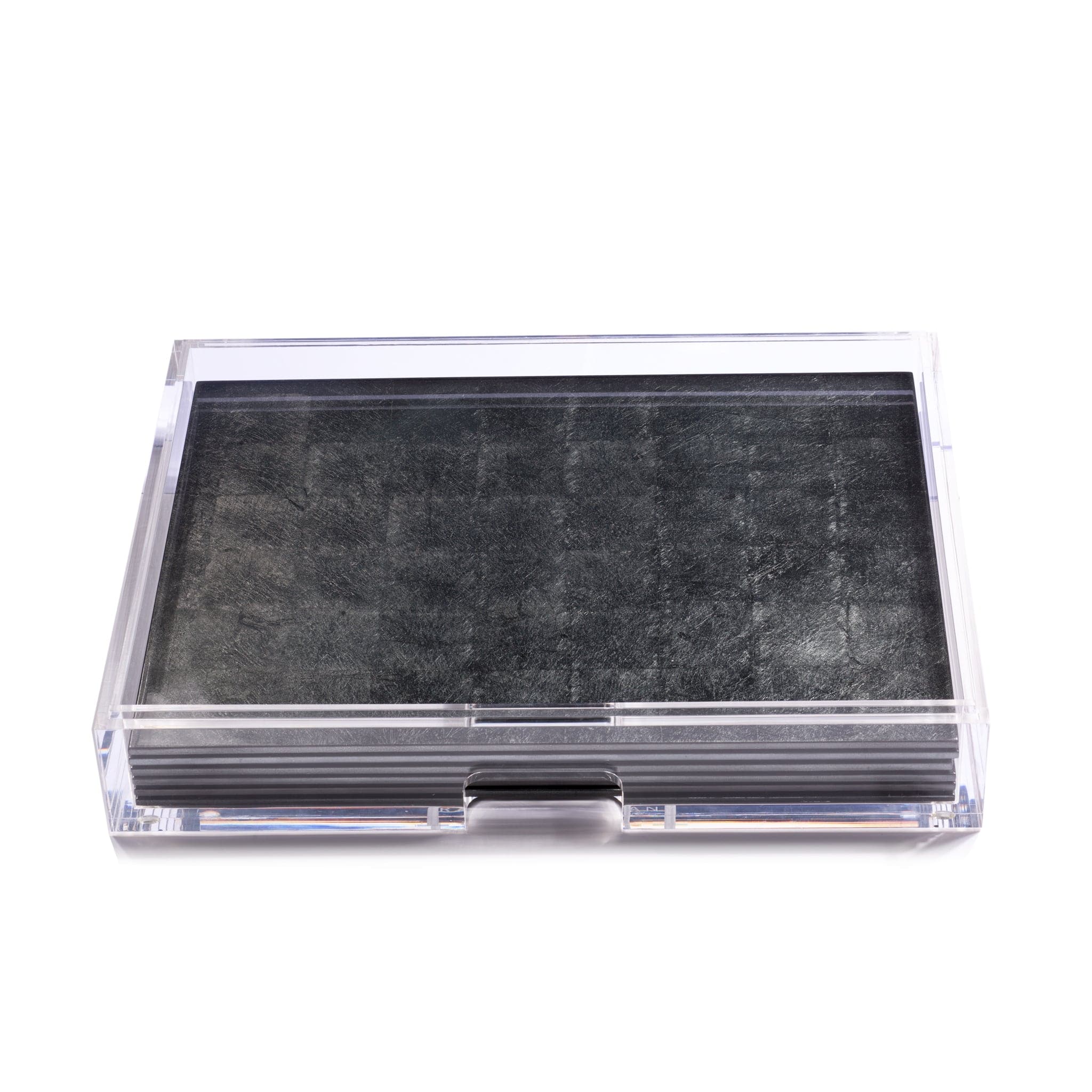 Grand Matbox Clear Silver Leaf Stormy Sky - Posh Trading Company - Interior furnishings london