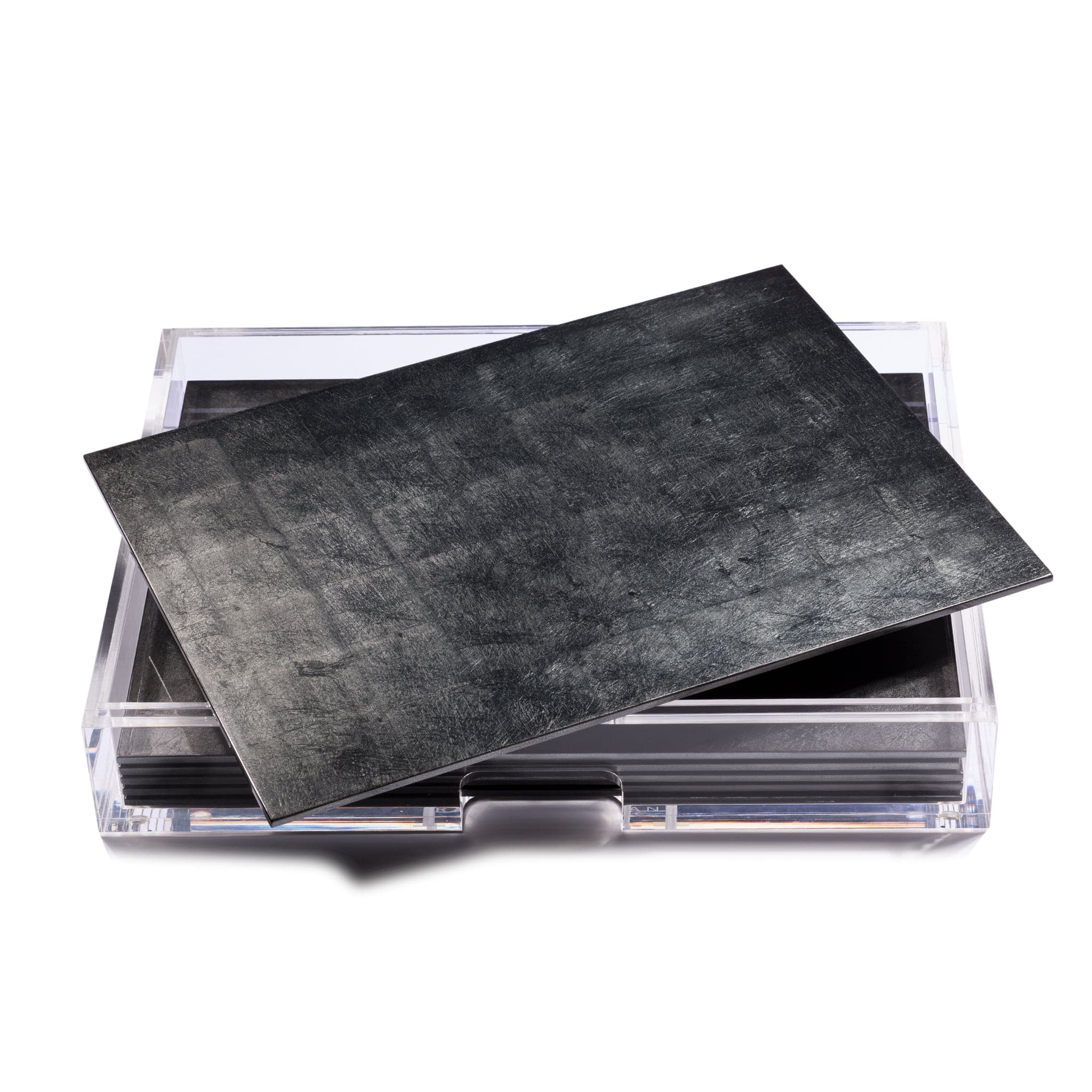 Grand Matbox Clear Silver Leaf Stormy Sky - Posh Trading Company - Interior furnishings london