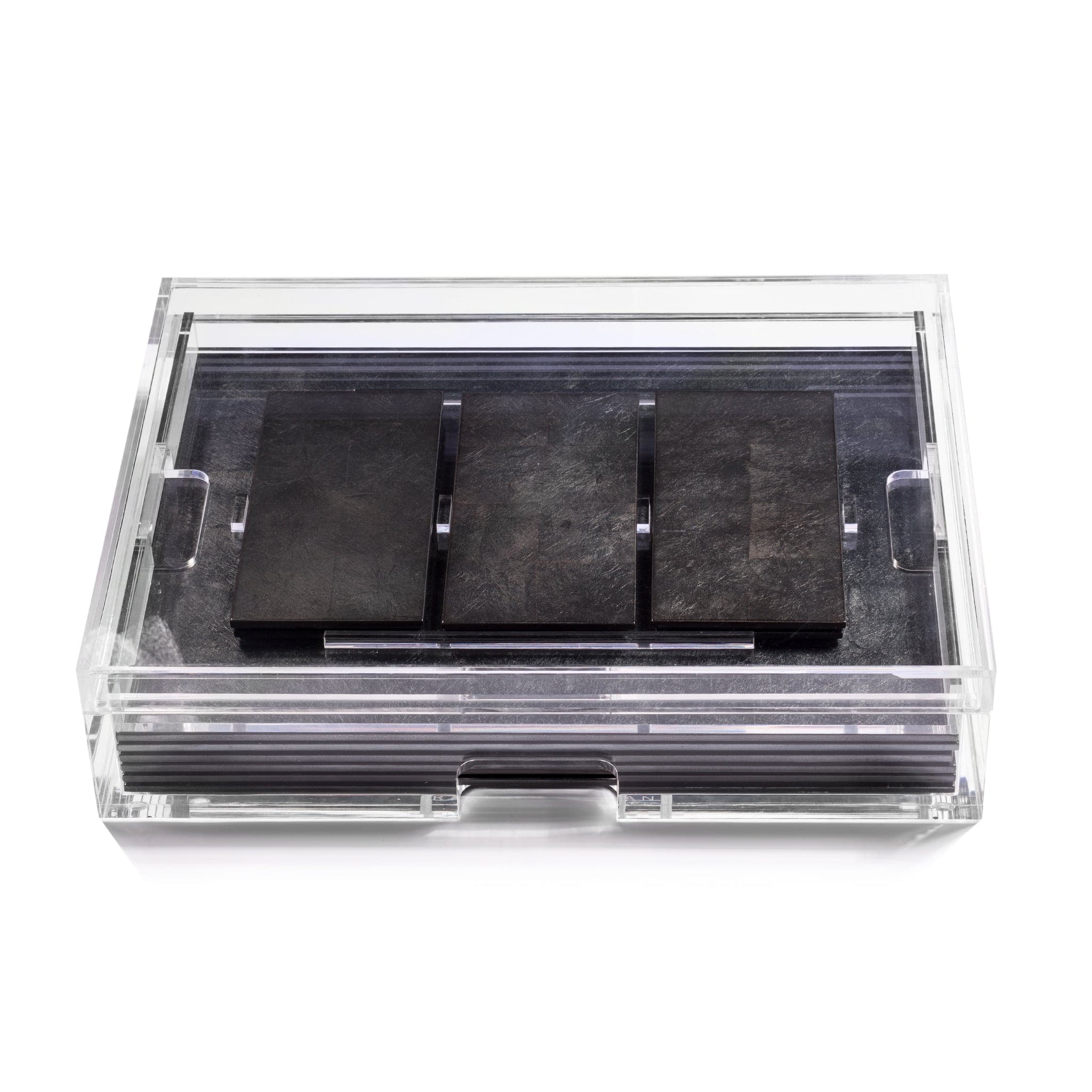 Grand Matbox Clear Silver Leaf Stormy Sky - Posh Trading Company - Interior furnishings london