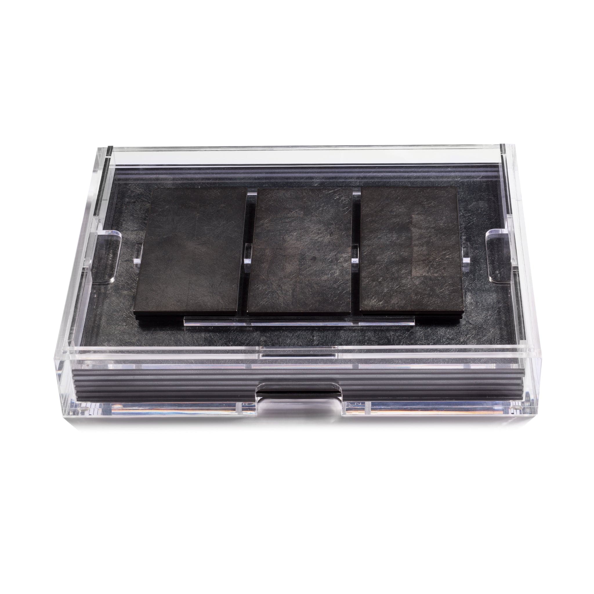 Grand Matbox Clear Silver Leaf Stormy Sky - Posh Trading Company - Interior furnishings london