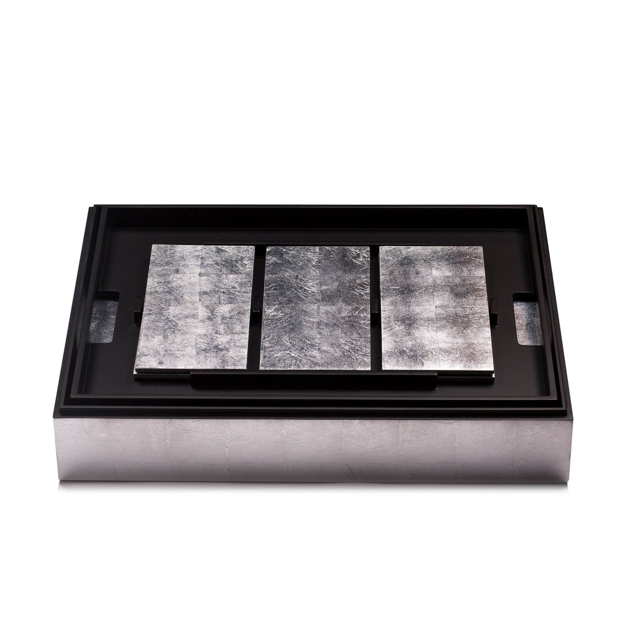 Grand Matbox Silver Leaf Silver - Posh Trading Company - Interior furnishings london
