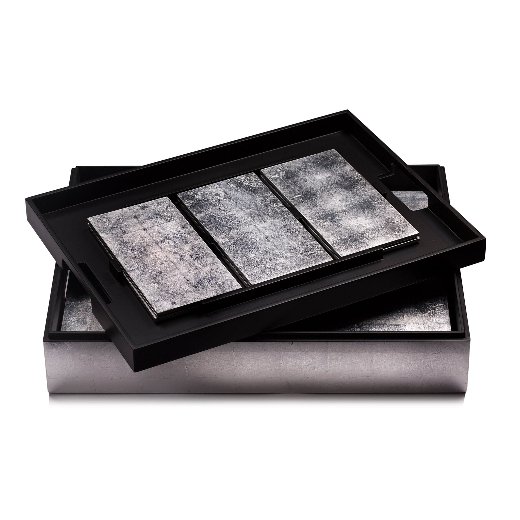 Grand Matbox Silver Leaf Silver - Posh Trading Company - Interior furnishings london