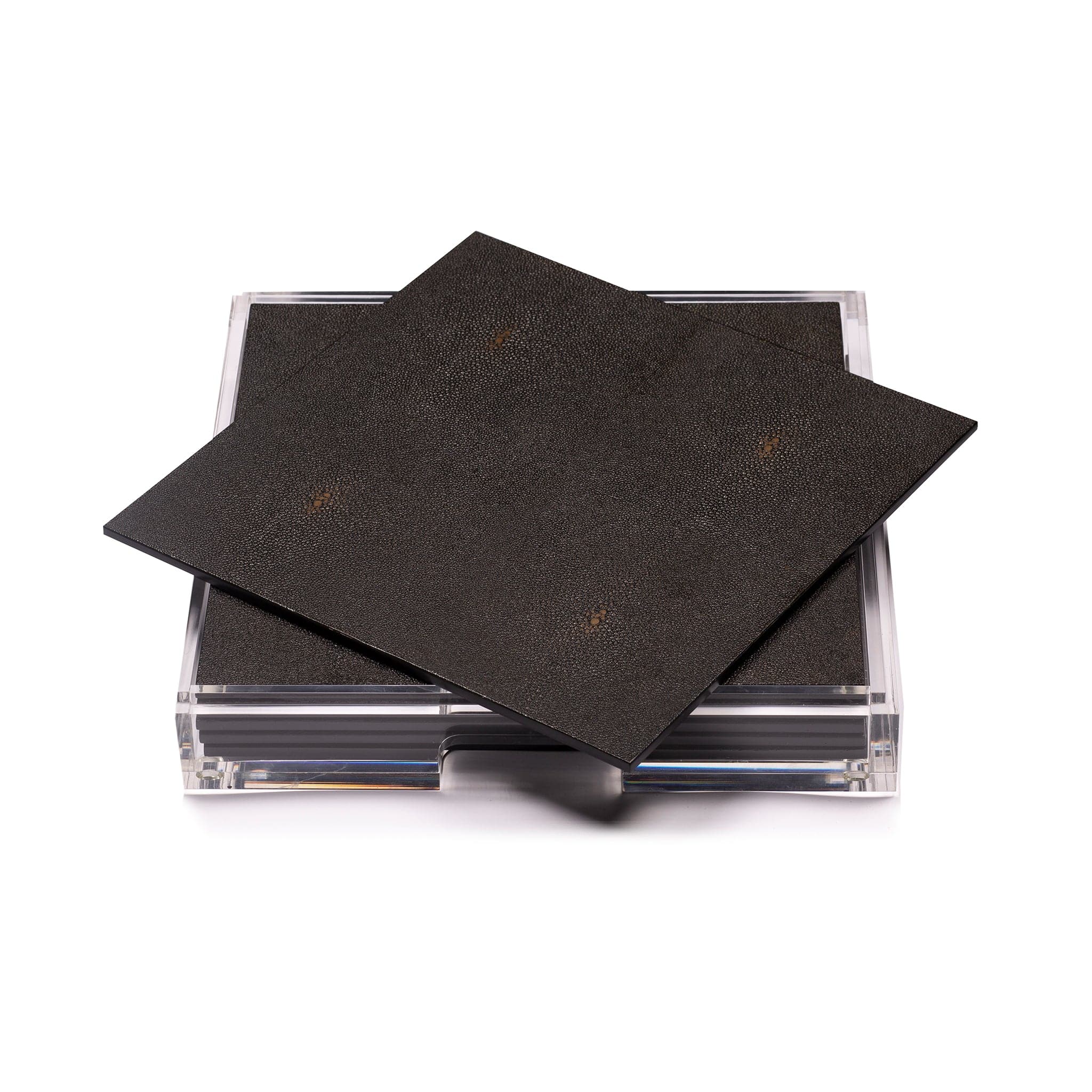 Placebox Clear Shagreen Chocolate - Posh Trading Company - Interior furnishings london