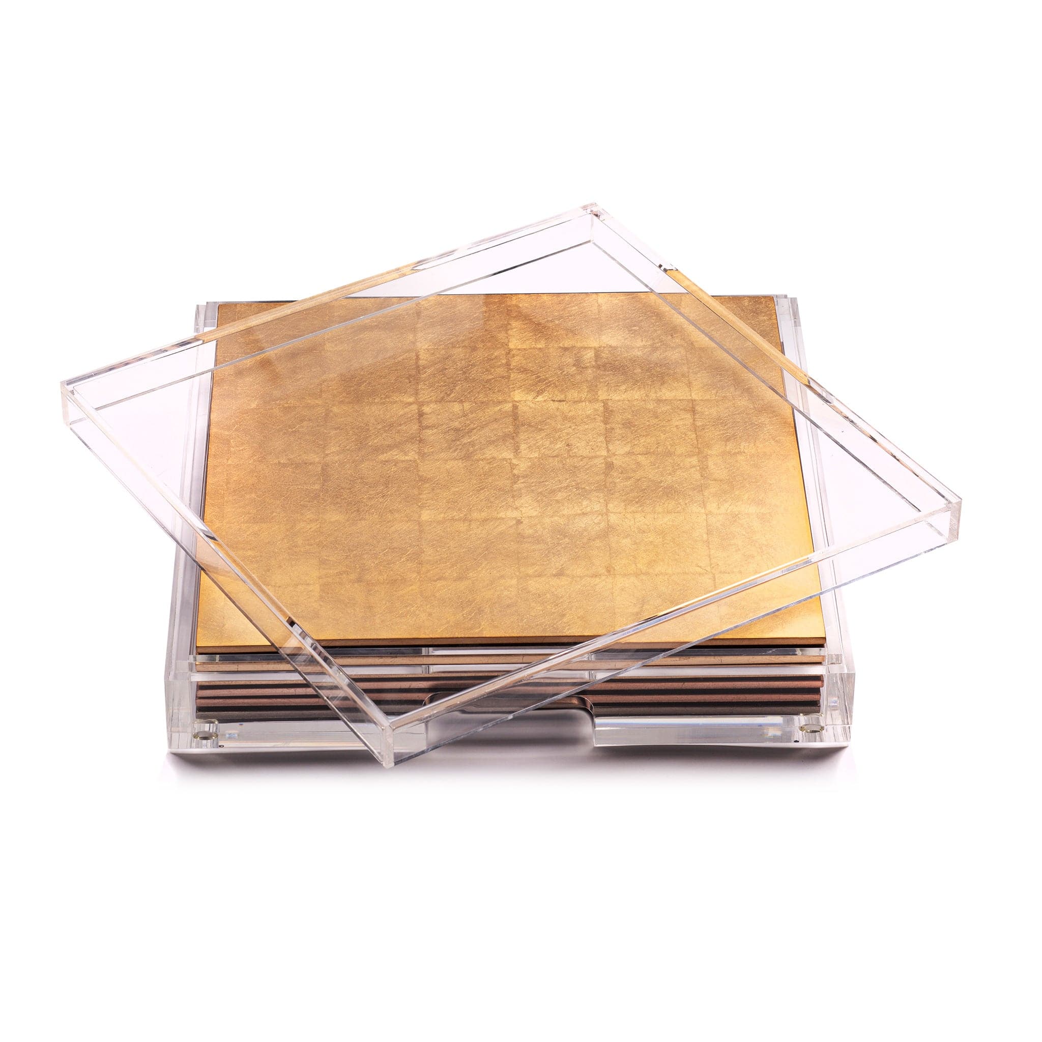 Placebox Clear Silver Leaf Gold - Posh Trading Company - Interior furnishings london