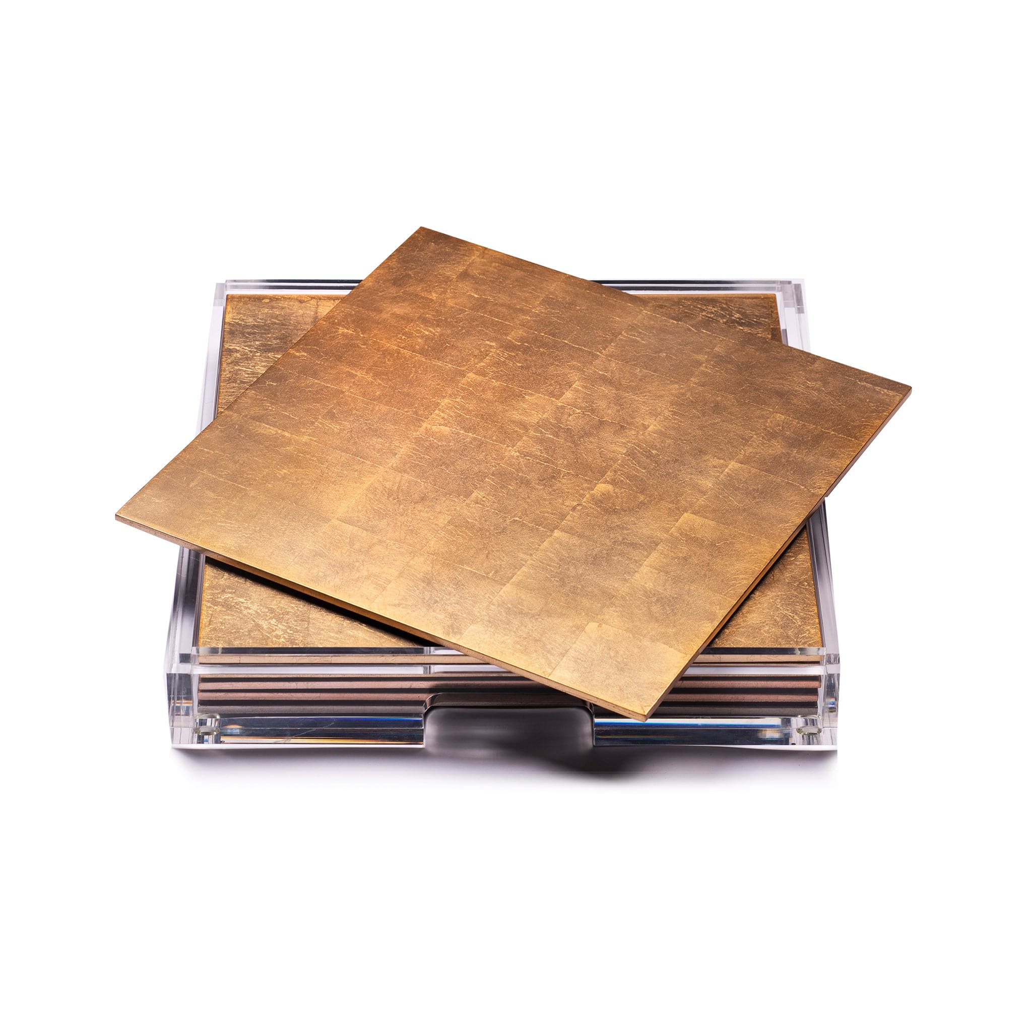 Placebox Clear Silver Leaf Gold - Posh Trading Company - Interior furnishings london