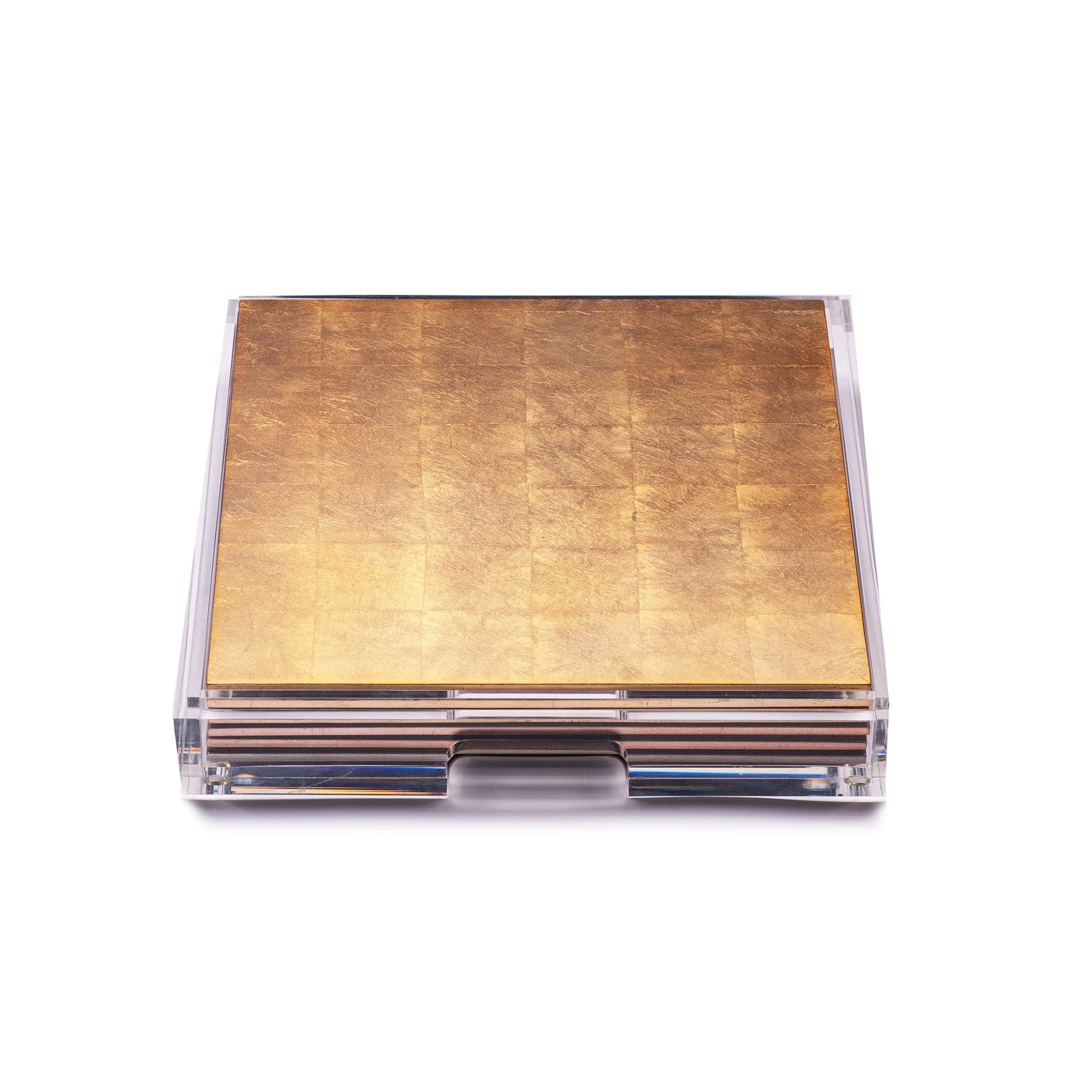 Placebox Clear Silver Leaf Gold - Posh Trading Company - Interior furnishings london