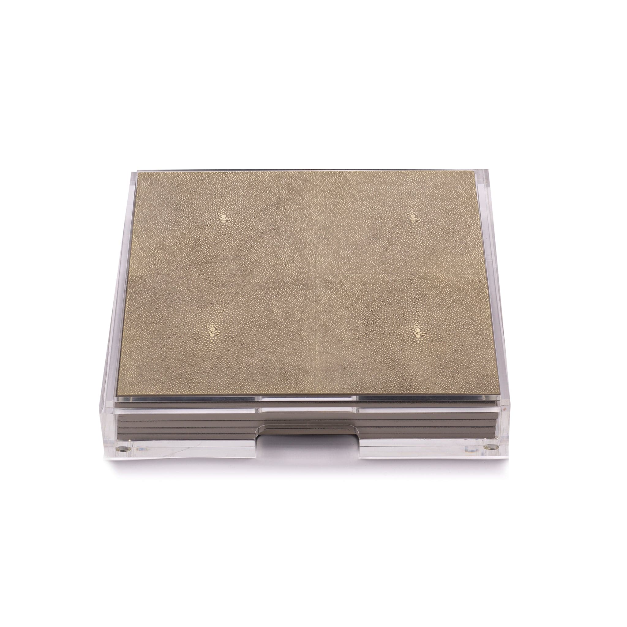 Placebox Clear Shagreen Natural - Posh Trading Company - Interior furnishings london