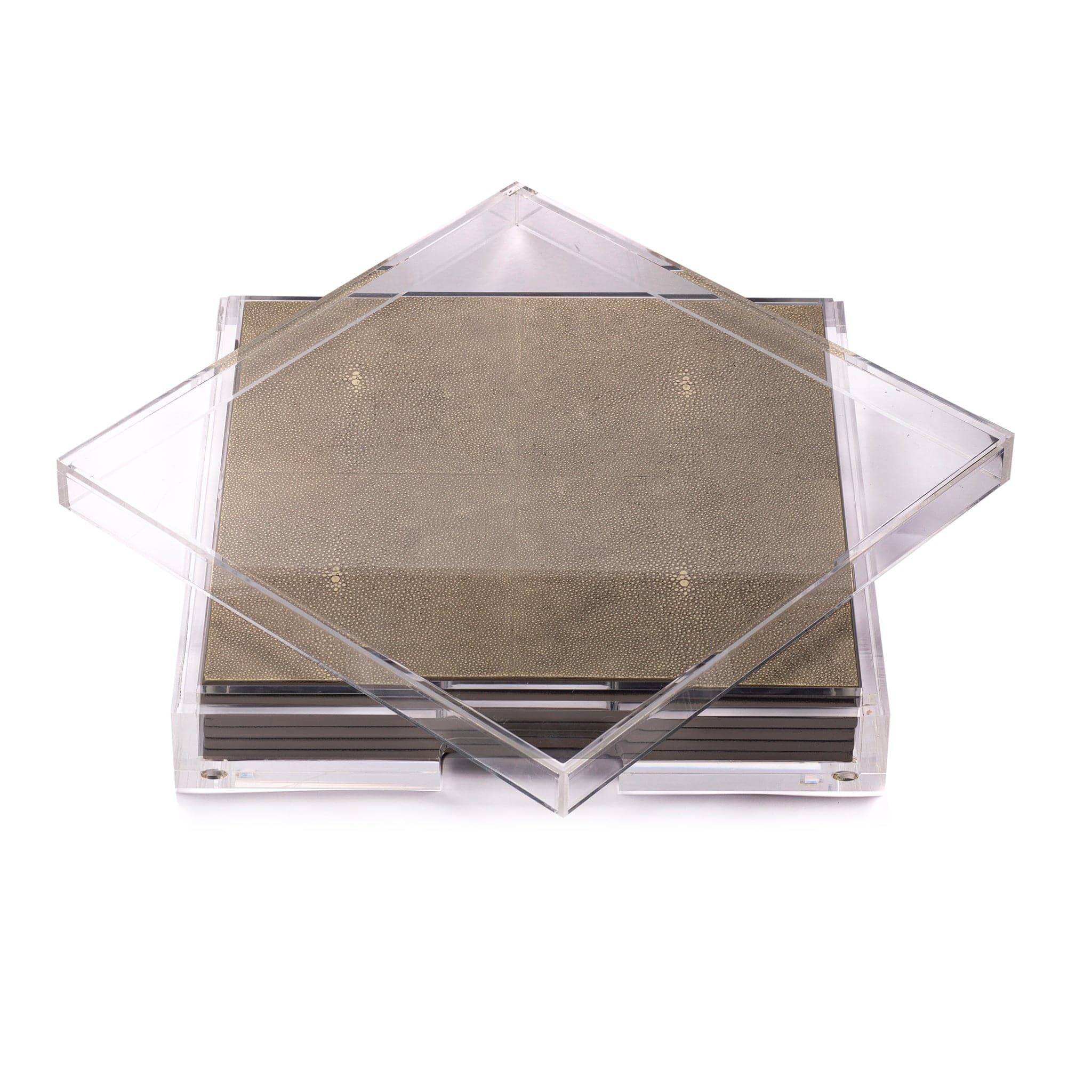 Placebox Clear Shagreen Natural - Posh Trading Company - Interior furnishings london