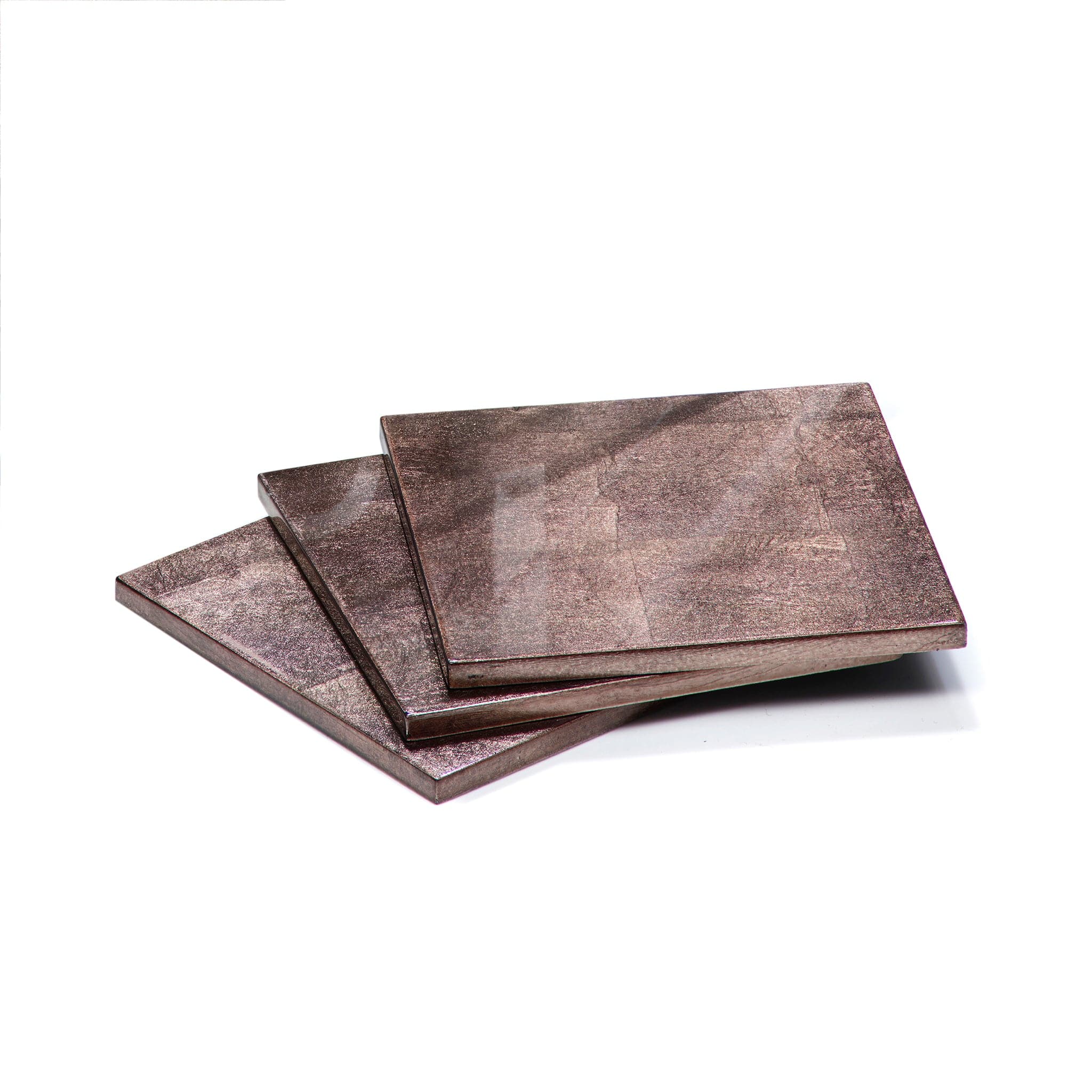 Silver Leaf Coaster Taupe - Posh Trading Company  - Interior furnishings london