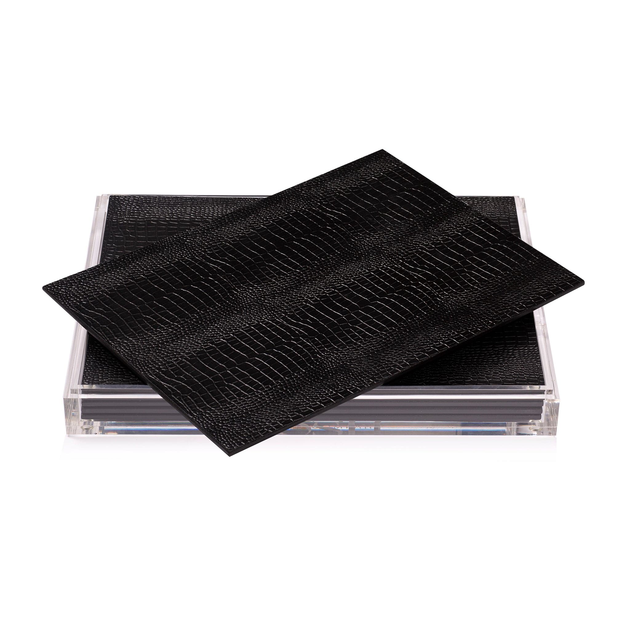 Servebox Clear Python Black - Posh Trading Company - Interior furnishings london