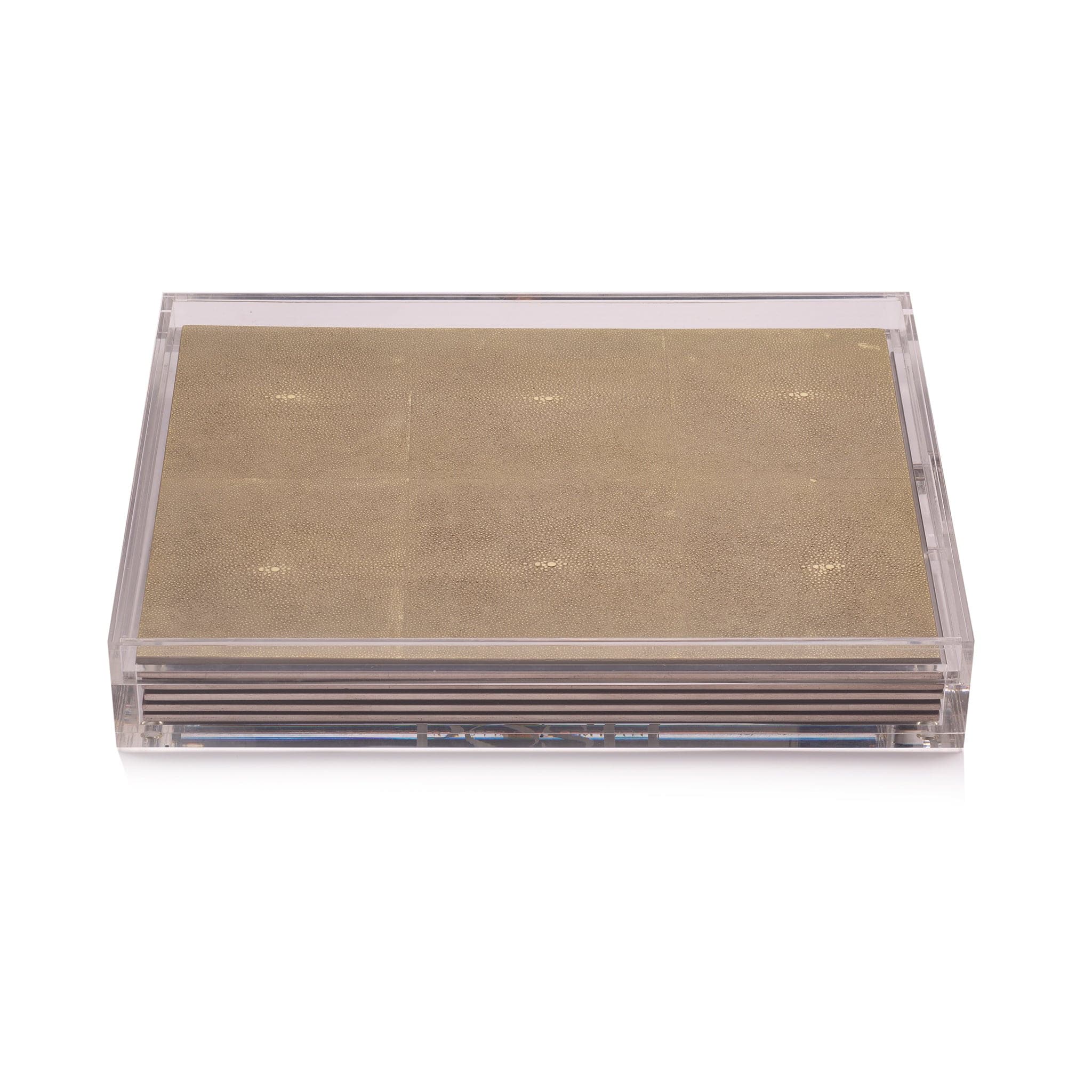 Servebox Clear Shagreen Natural - Posh Trading Company - Interior furnishings london