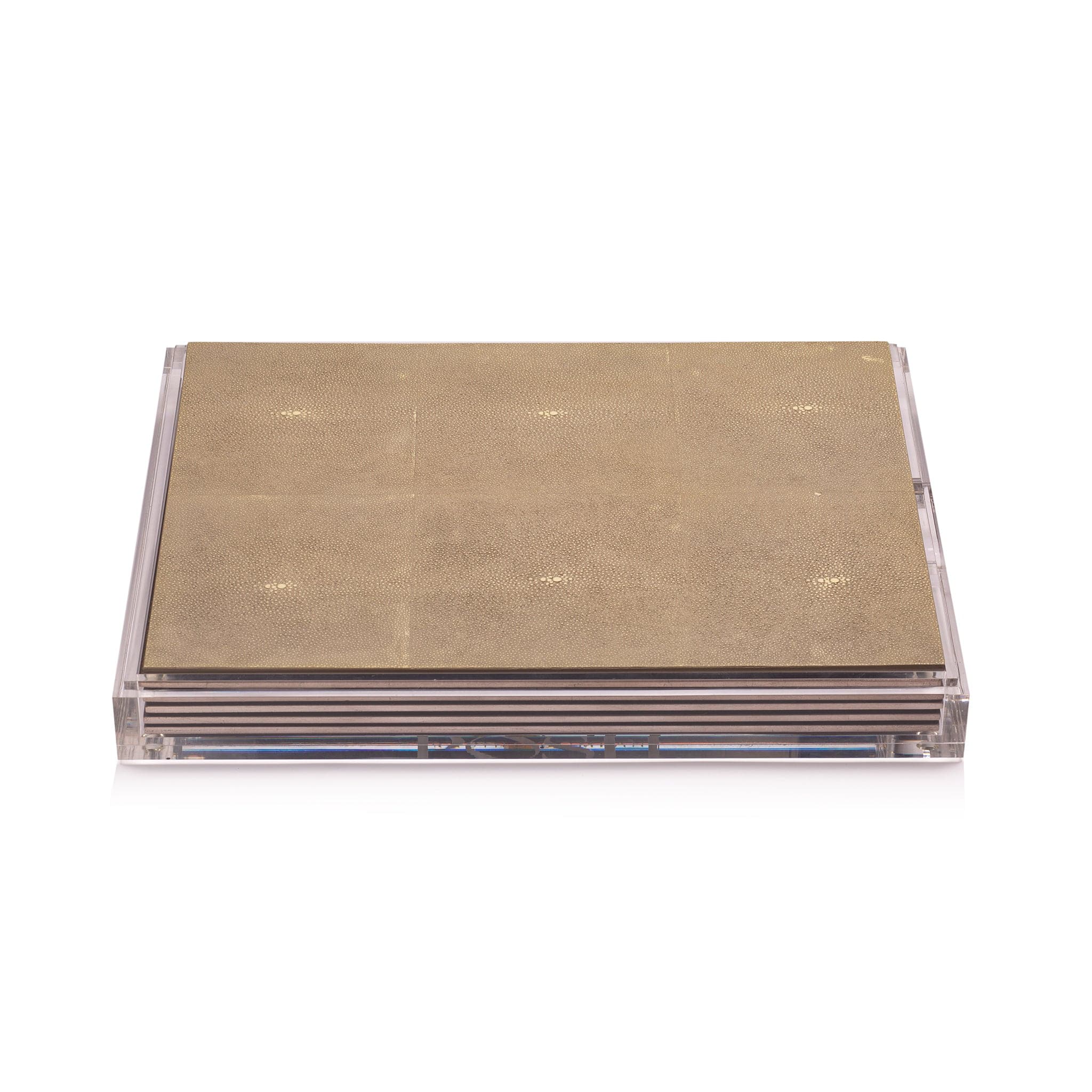 Servebox Clear Shagreen Natural - Posh Trading Company - Interior furnishings london