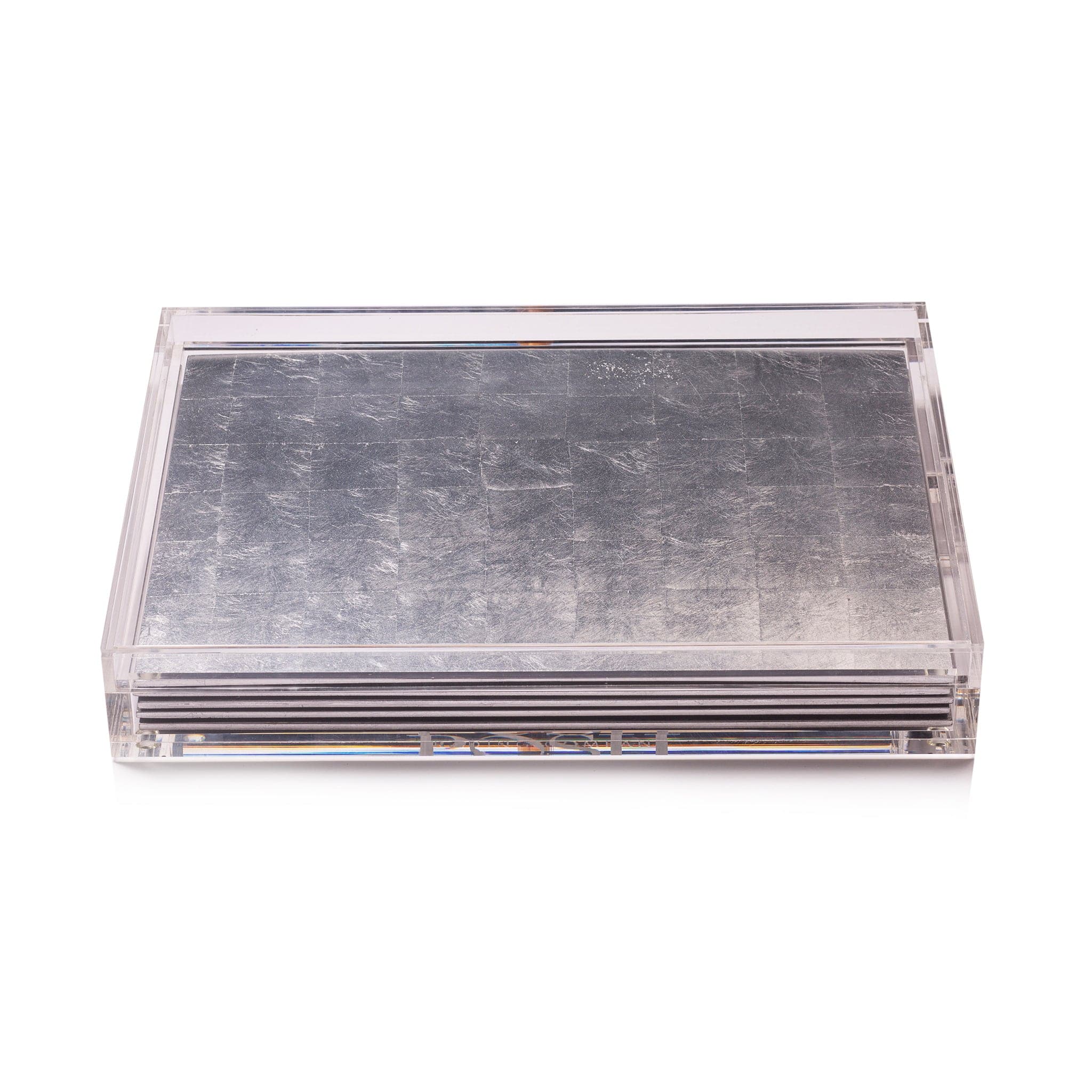 Servebox Clear Silver Lead Silver - Posh Trading Company - Interior furnishings london