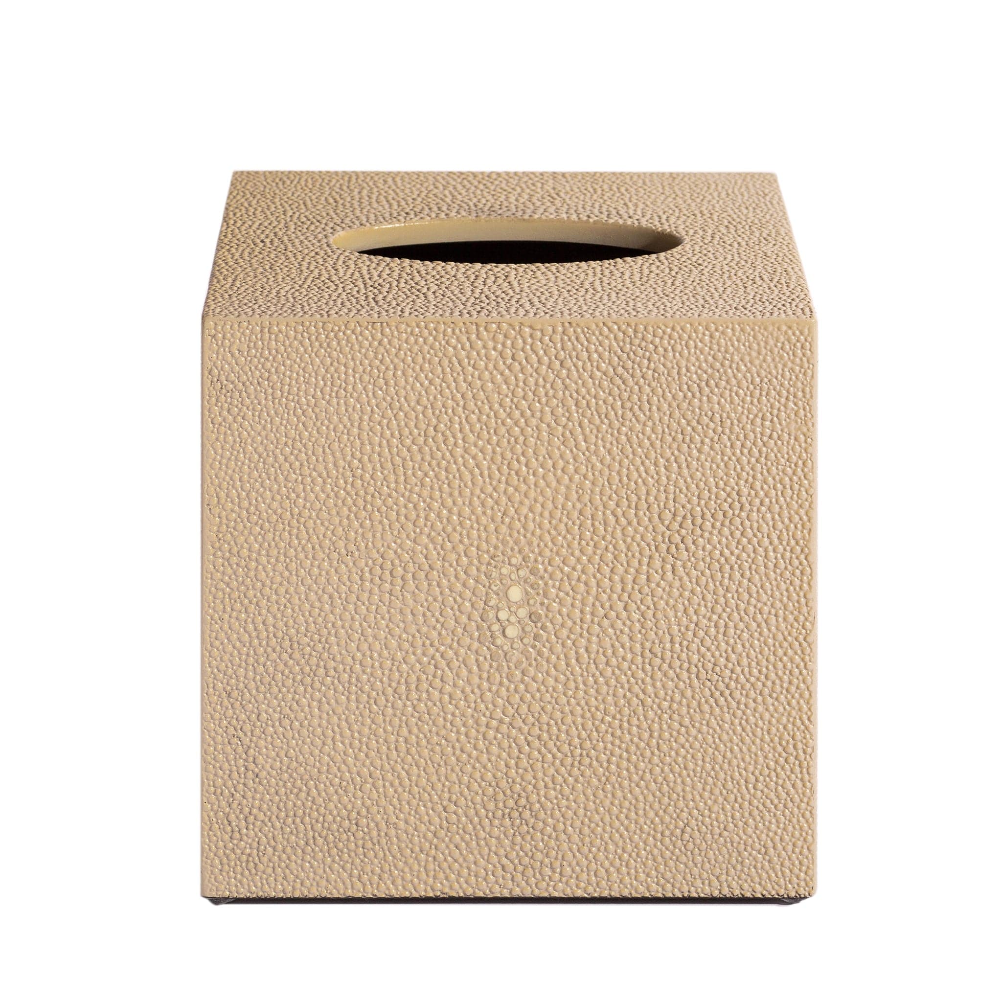 Chelsea Square Tissue Box - Shagreen Natural