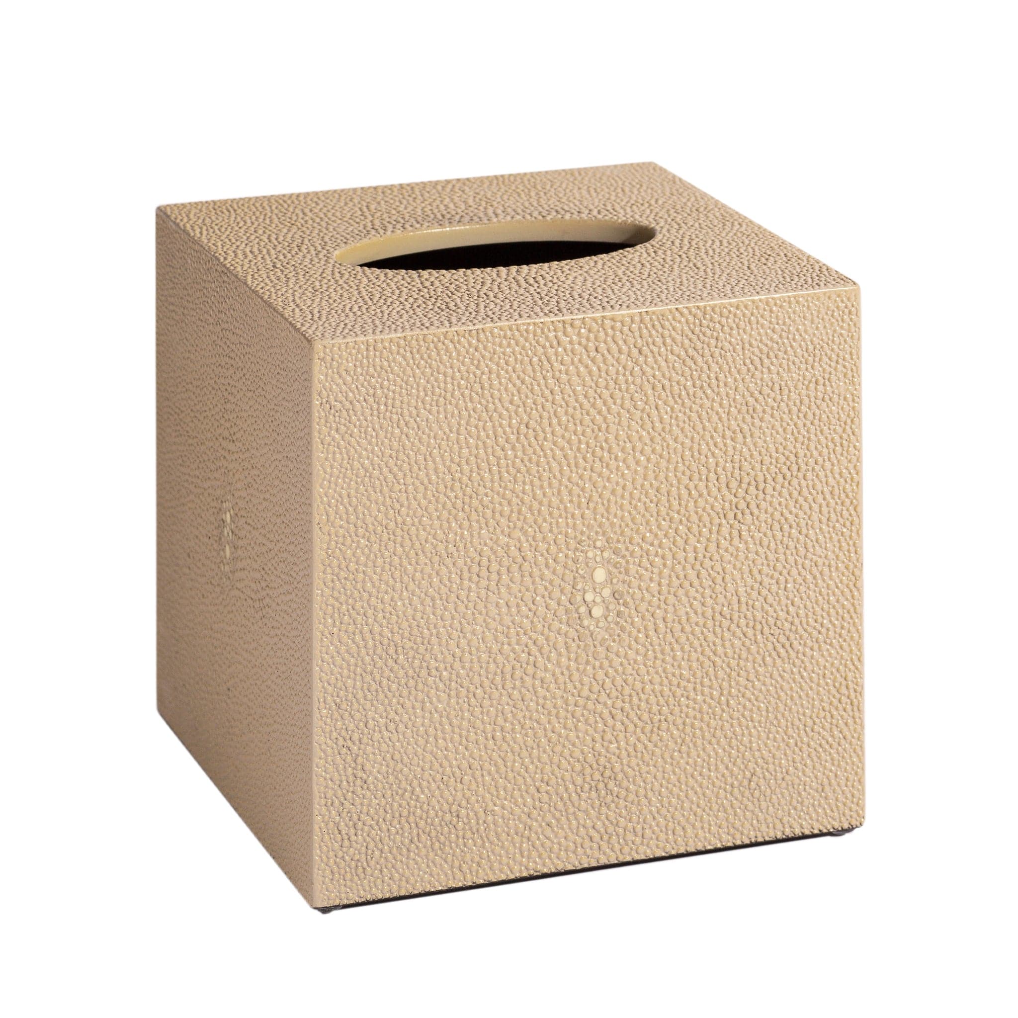 Chelsea Square Tissue Box - Shagreen Natural