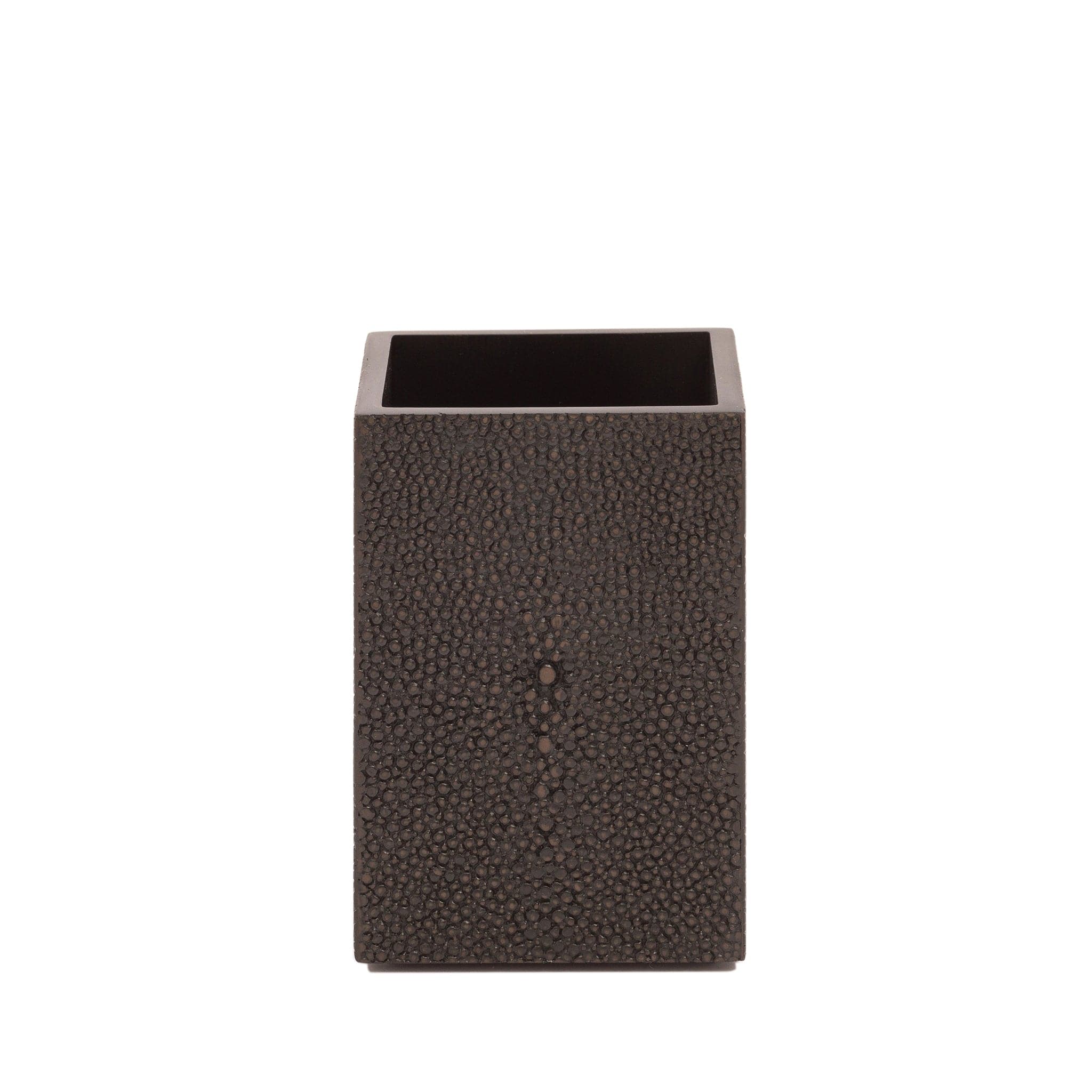 Chelsea Toothbrush Holder - Shagreen Chocolate