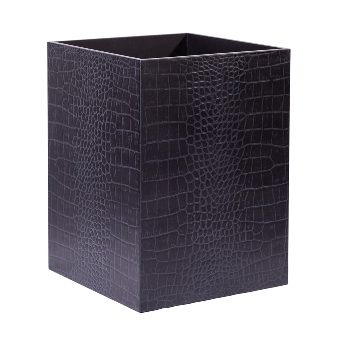 Chelsea Waste Basket Croc Noir