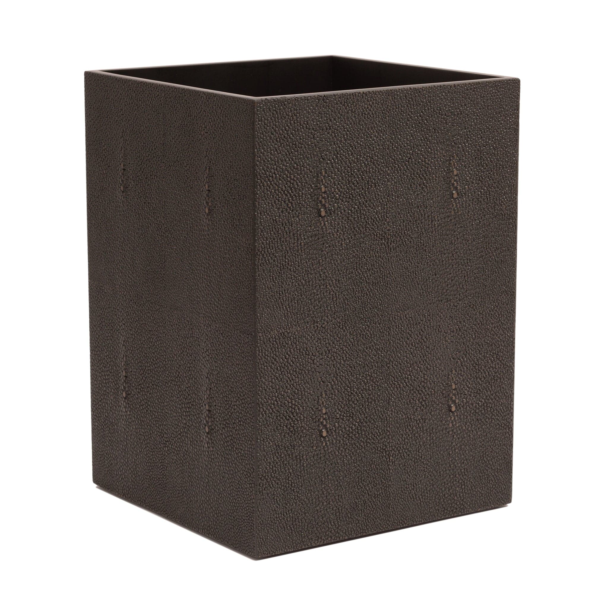 Chelsea Waste Basket - Shagreen Chocolate