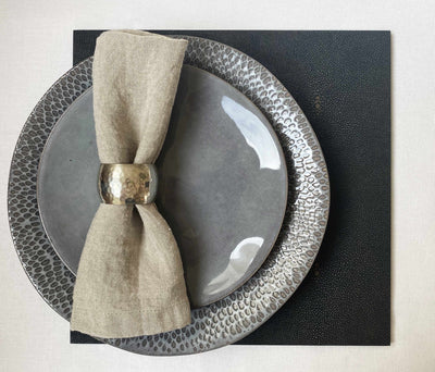 Placemat - Faux Shagreen Chocolate