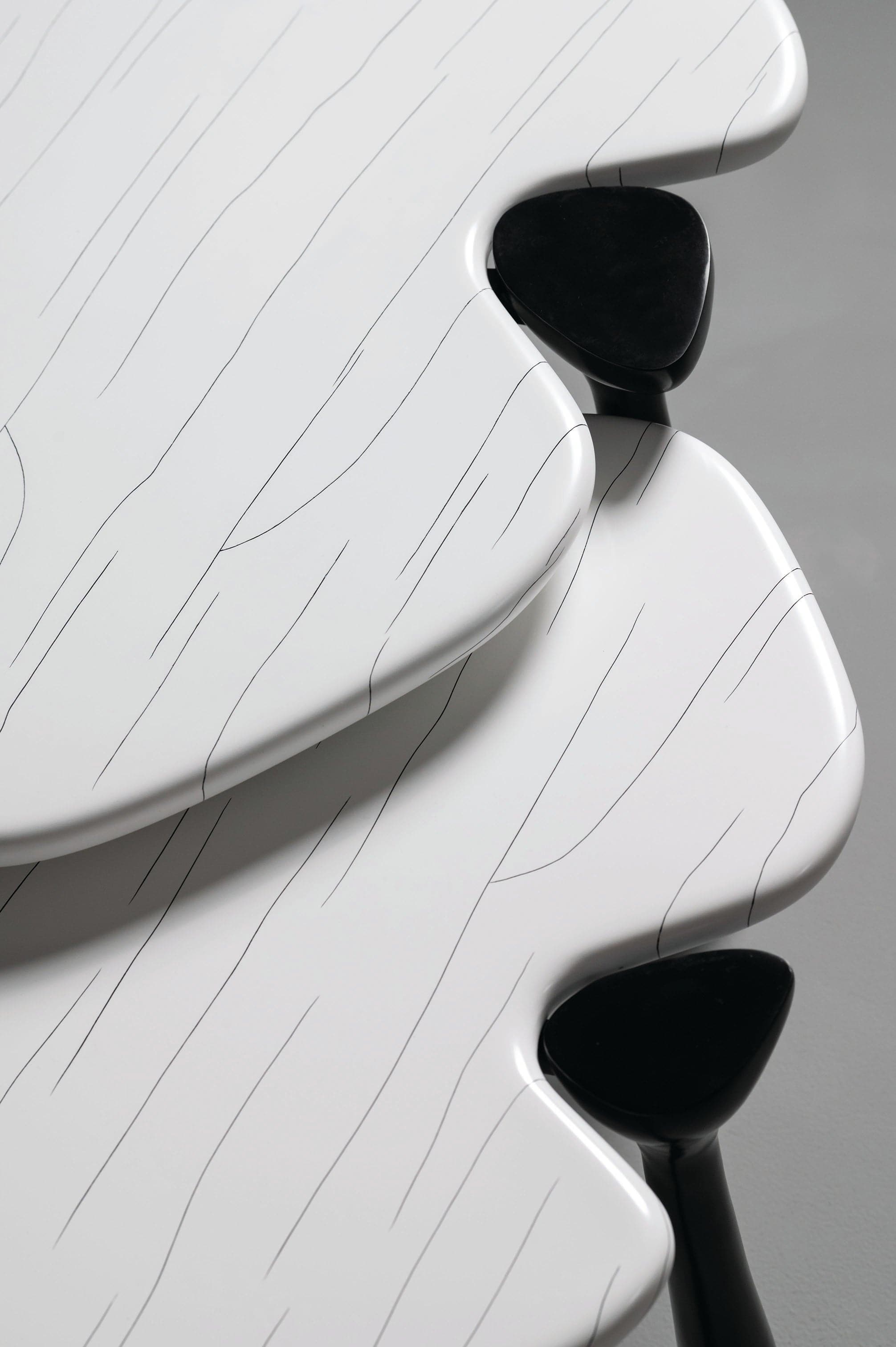 Titus luxury side table close up view