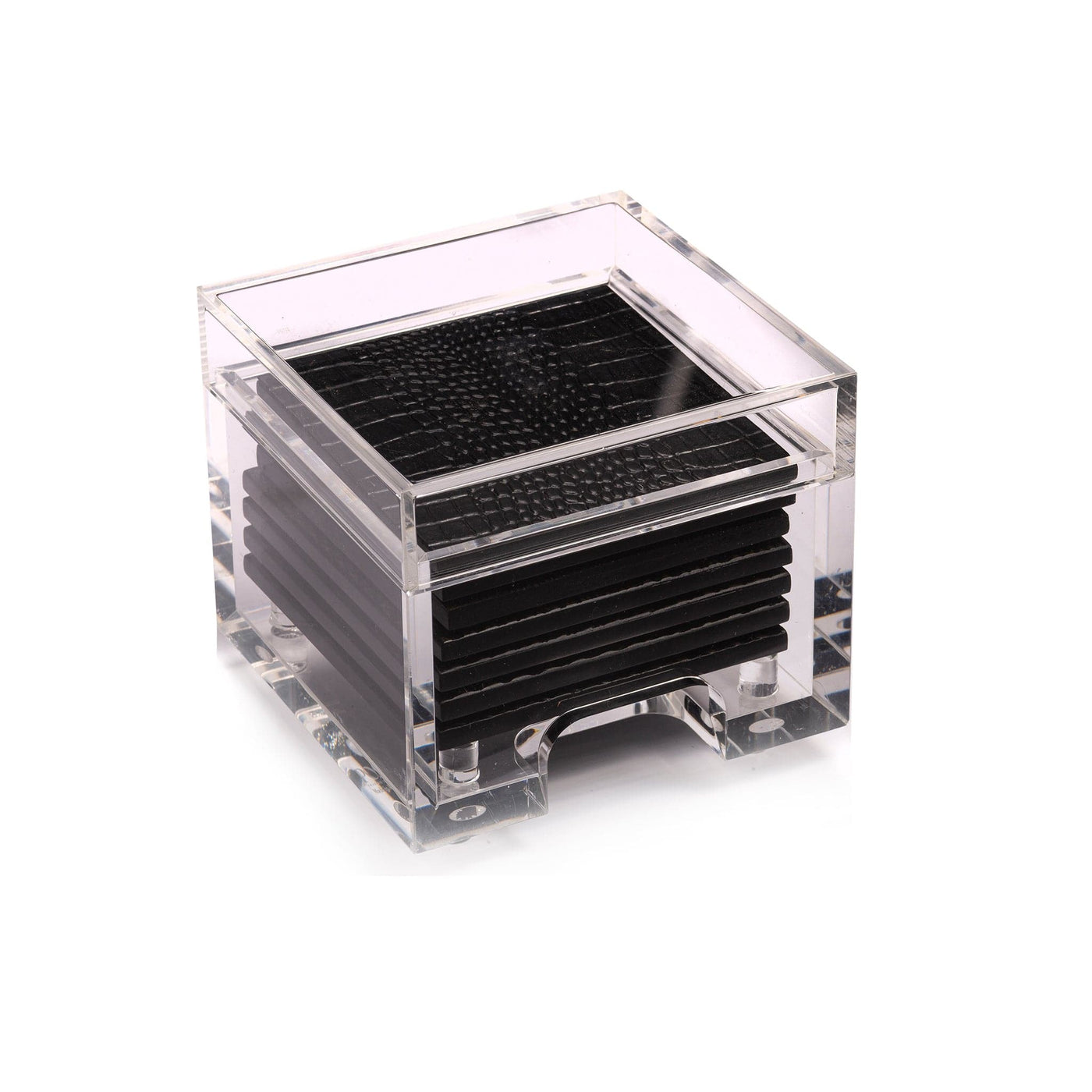 Coastbox Clear Python Black - Posh Trading Company  - Interior furnishings london