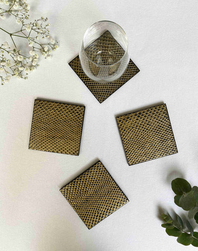 Coaster - Faux Boa Gold