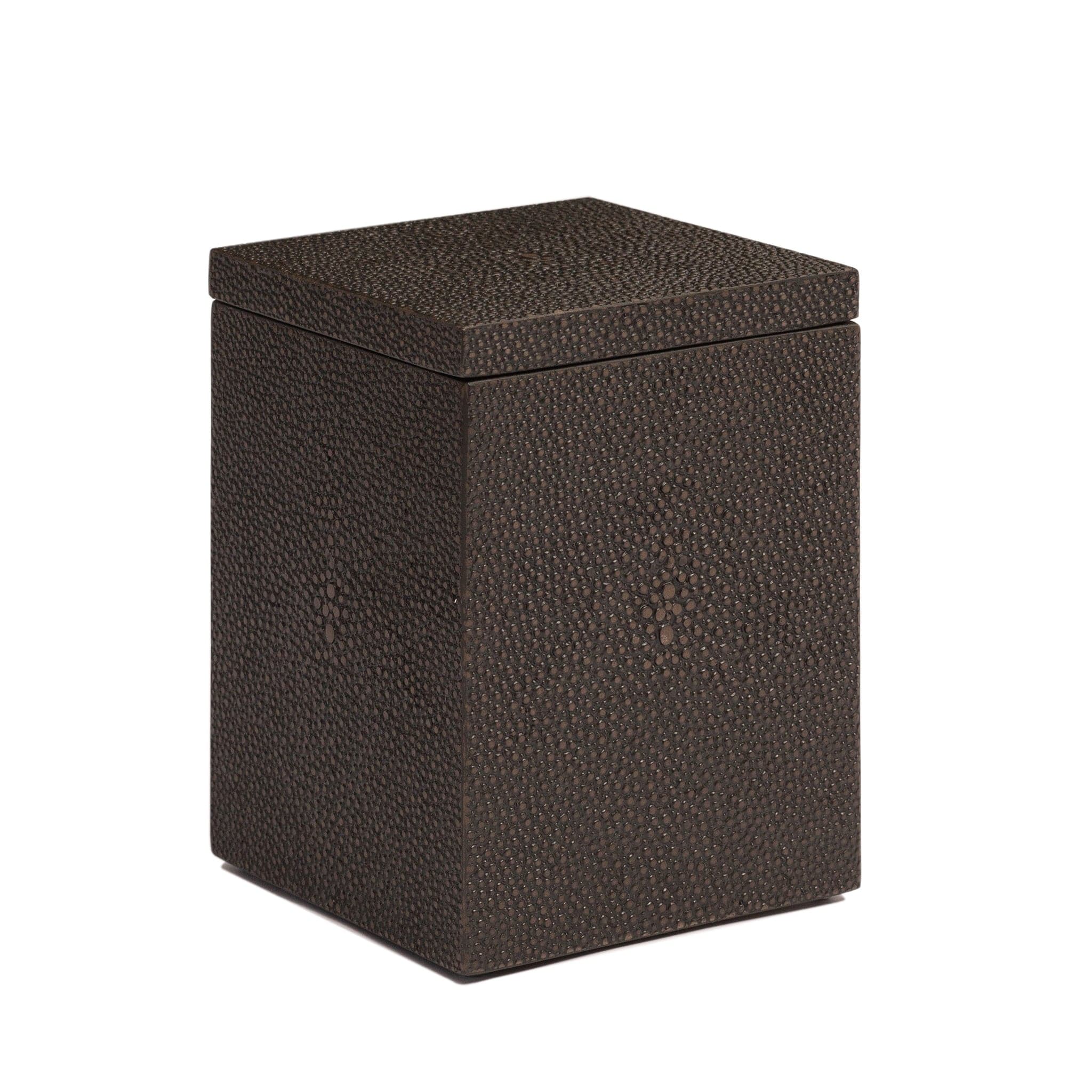 Chelsea Cotton Wool Box - Shagreen Chocolate