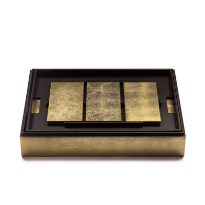Grand Matbox Silver Leaf Gold - Posh Trading Company  - Interior furnishings london