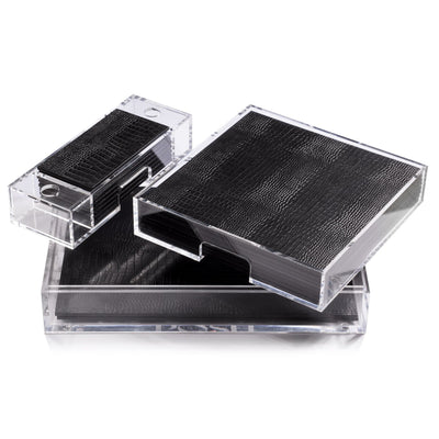 Matbox Clear Python Black - Posh Trading Company  - Interior furnishings london