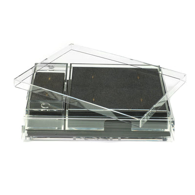 Matbox Clear Faux Shagreen Chocolate - Posh Trading Company  - Interior furnishings london