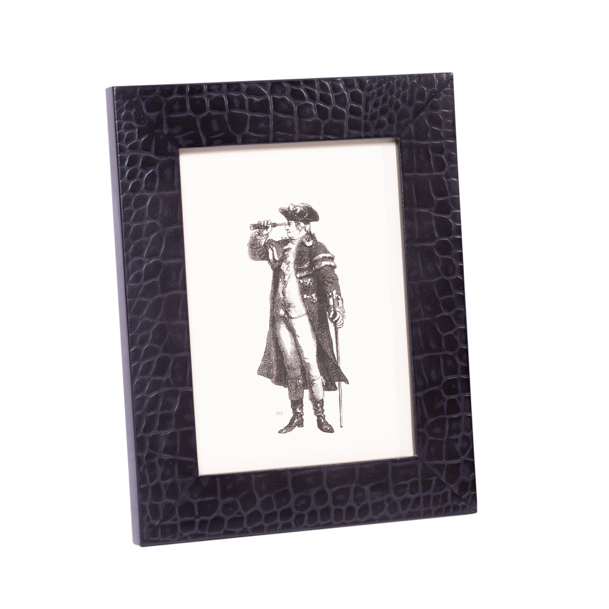 Chelsea Picture Frame - Luxury Croc Noir