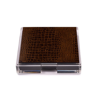 Placebox Clear Vintage Croc - Posh Trading Company  - Interior furnishings london