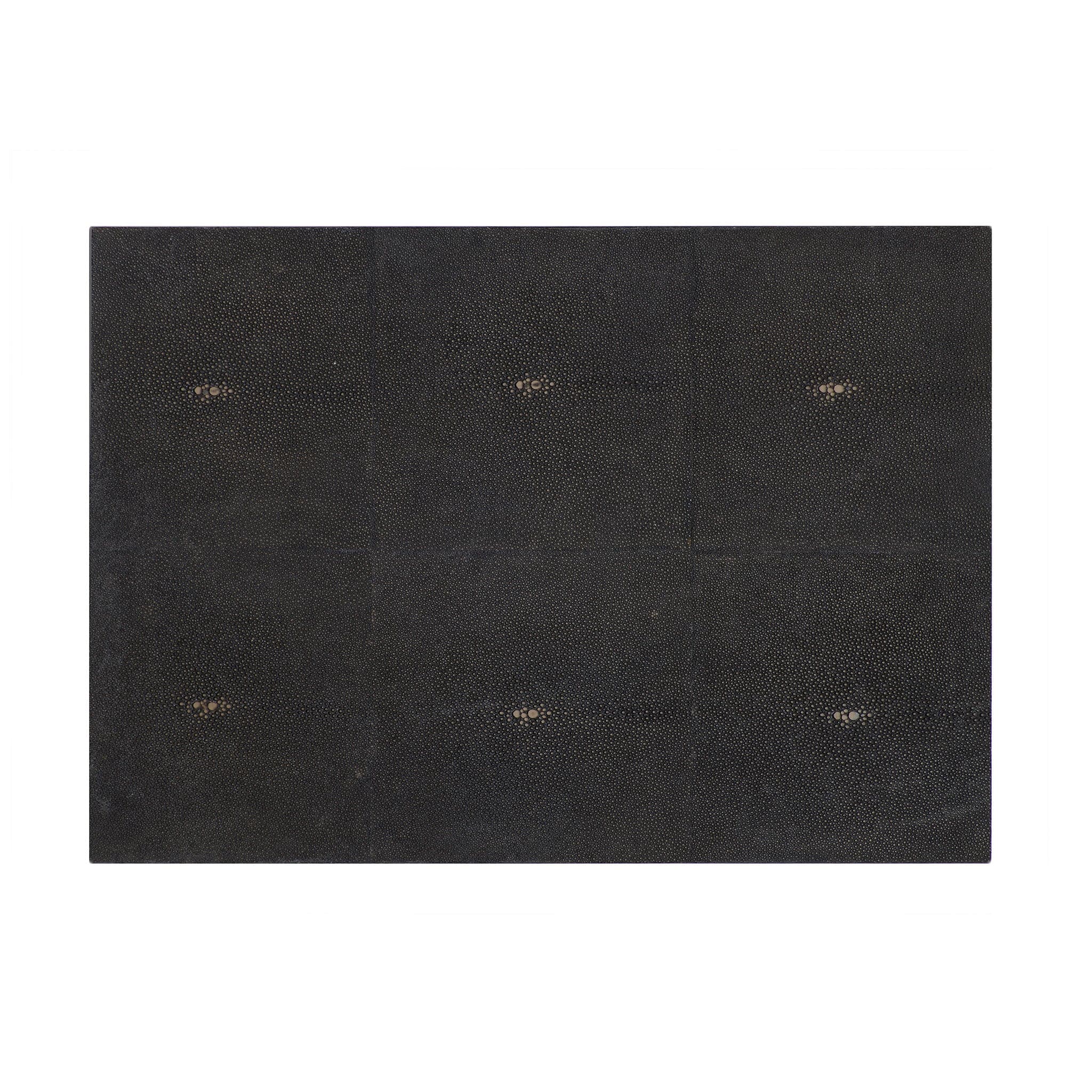 Serving Mat / Grand Placemat Faux Shagreen Chocolate - Posh Trading Company  - Interior furnishings london
