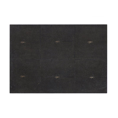 Serving Mat / Grand Placemat Faux Shagreen Chocolate - Posh Trading Company  - Interior furnishings london