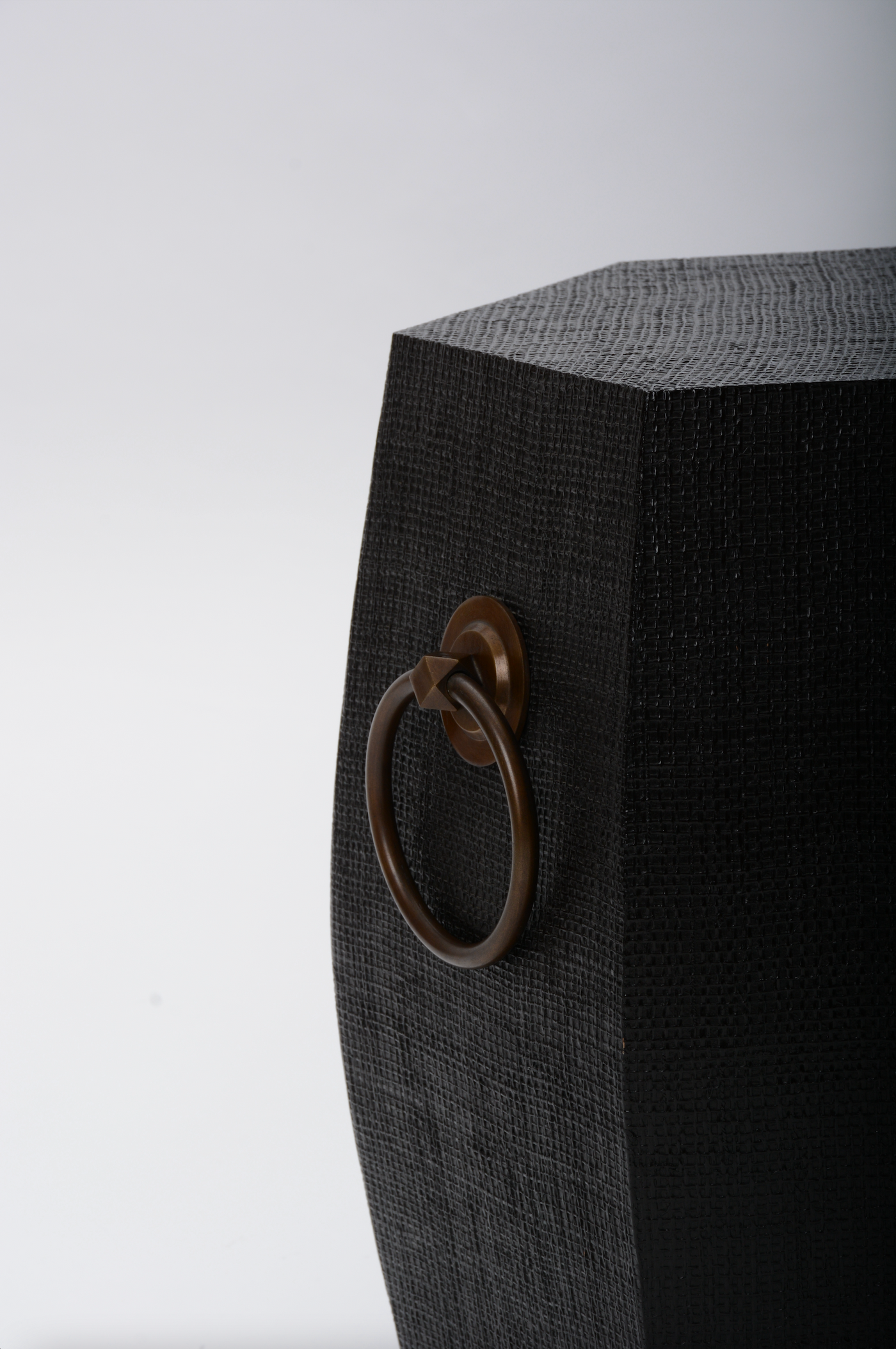 Linen Chinese Stool