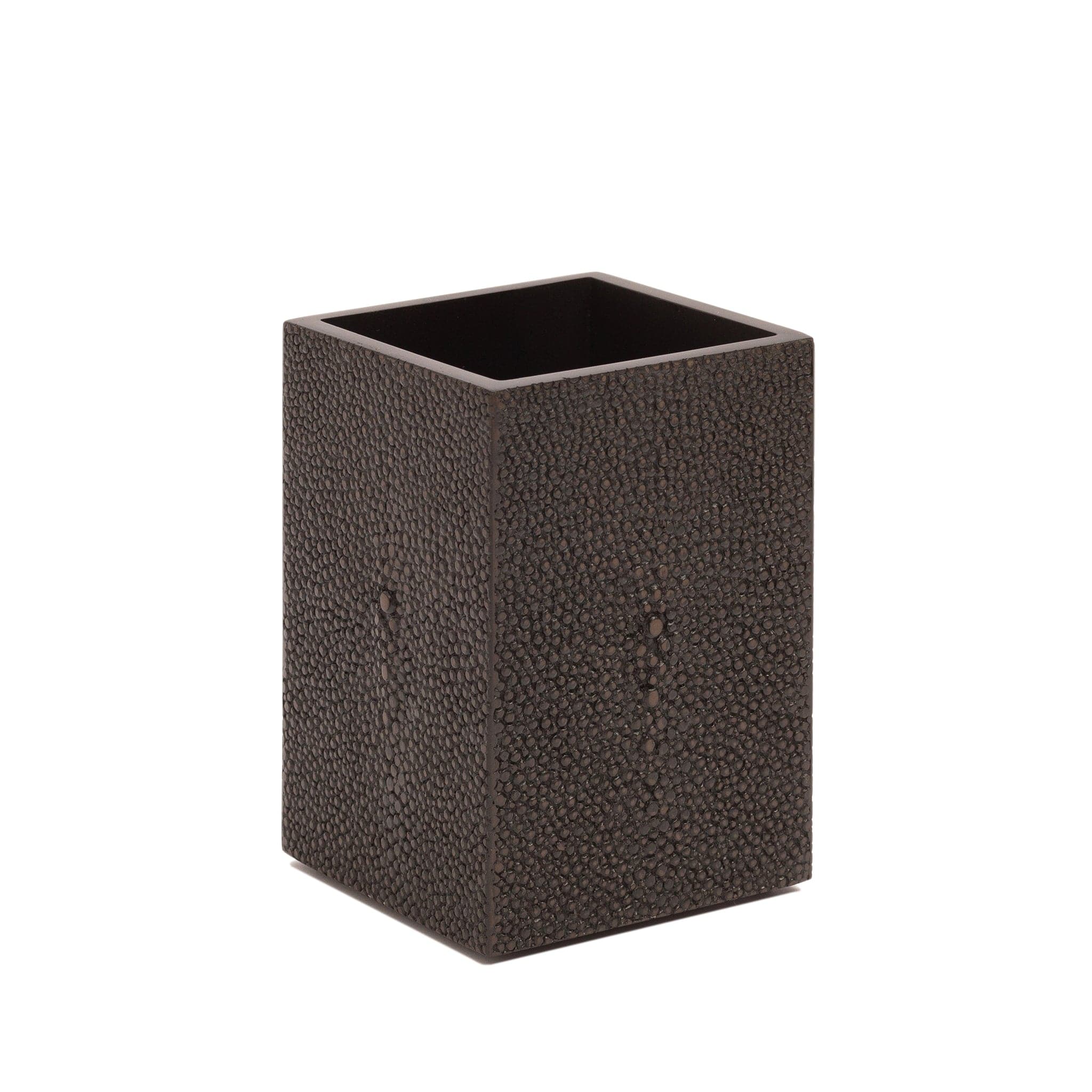 Chelsea Toothbrush Holder - Shagreen Chocolate