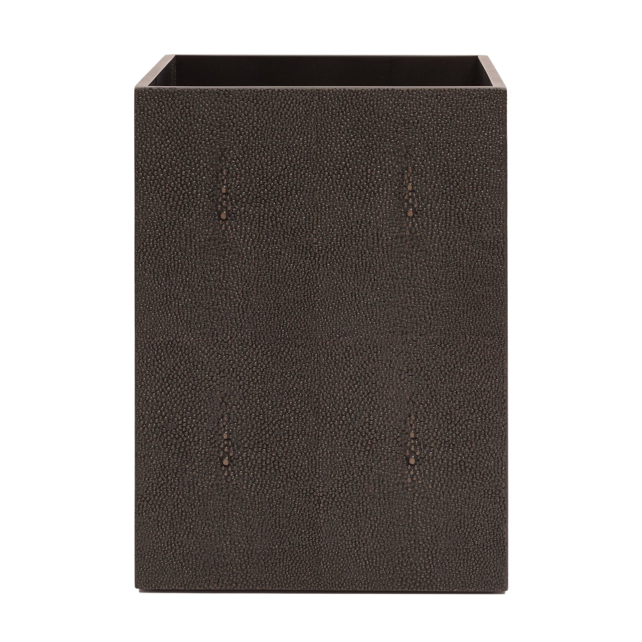 Chelsea Waste Basket - Shagreen Chocolate