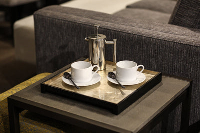 The Windsor Tray Square in Silver Leaf - Posh Trading Company Trays - Interior furnishings london