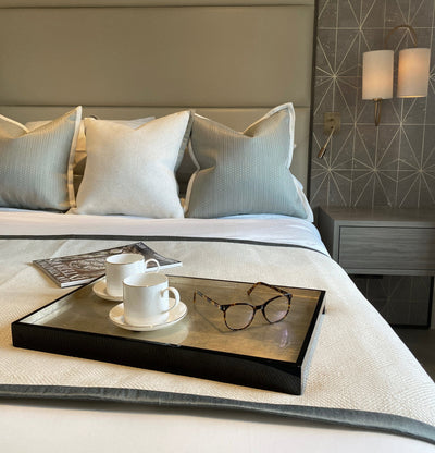 The Windsor Tray Medium in Silver Leaf