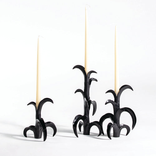 Orchid Candle Stick - Bronze Luxury Candle Holder